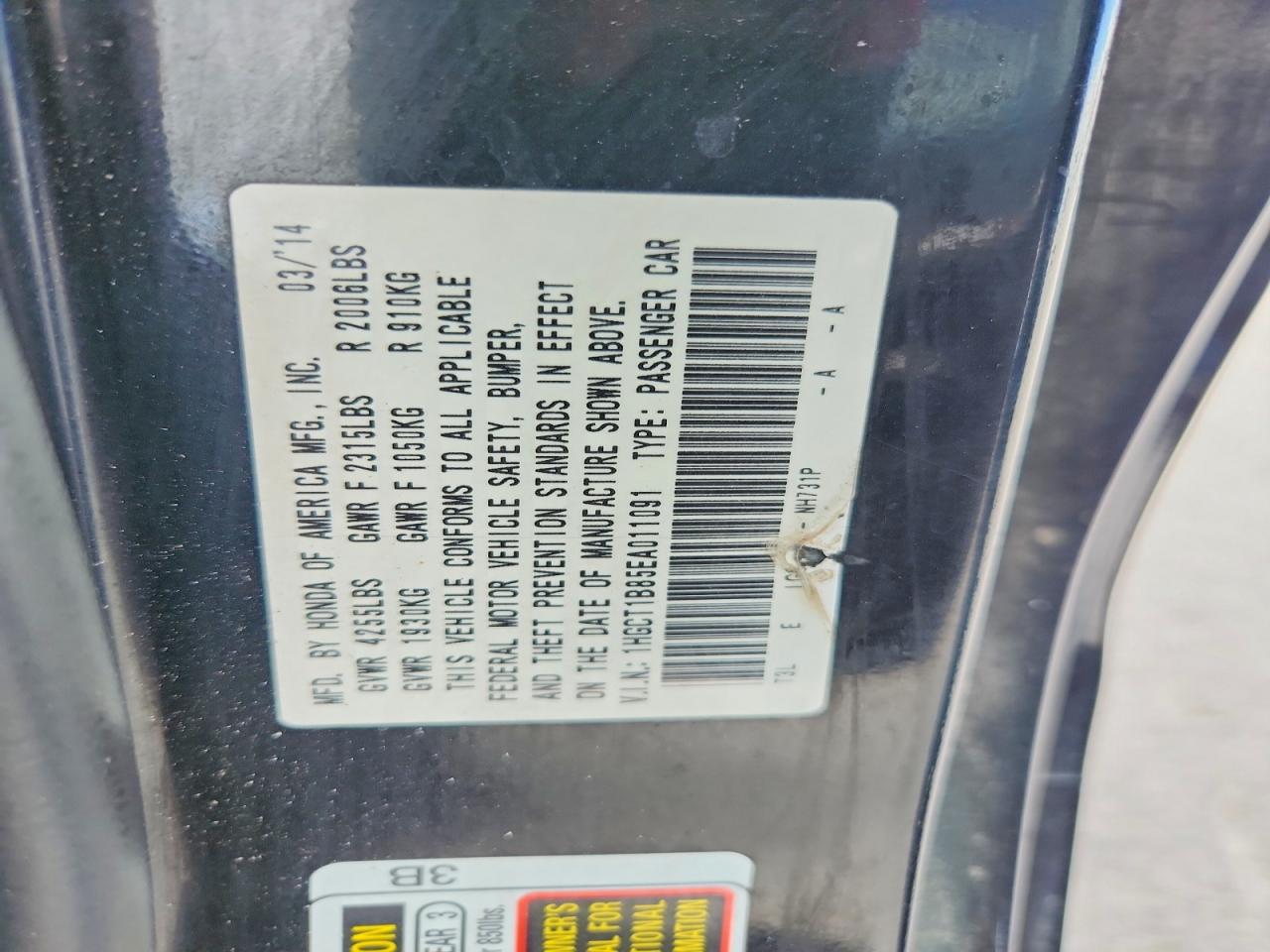 2014 Honda Accord Exl Black vin: 1HGCT1B85EA011091