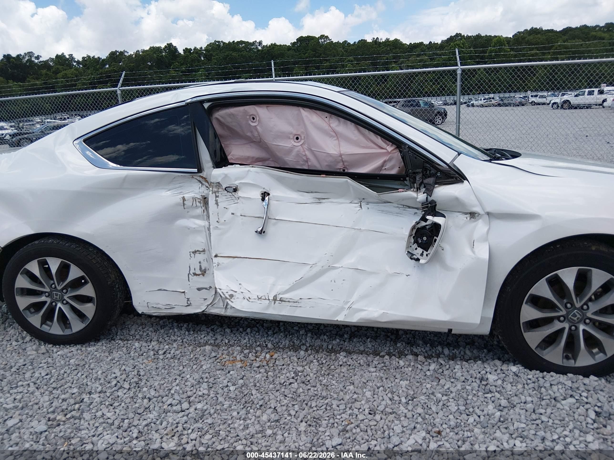 2014 Honda Accord Ex-l White vin: 1HGCT1B85EA015108