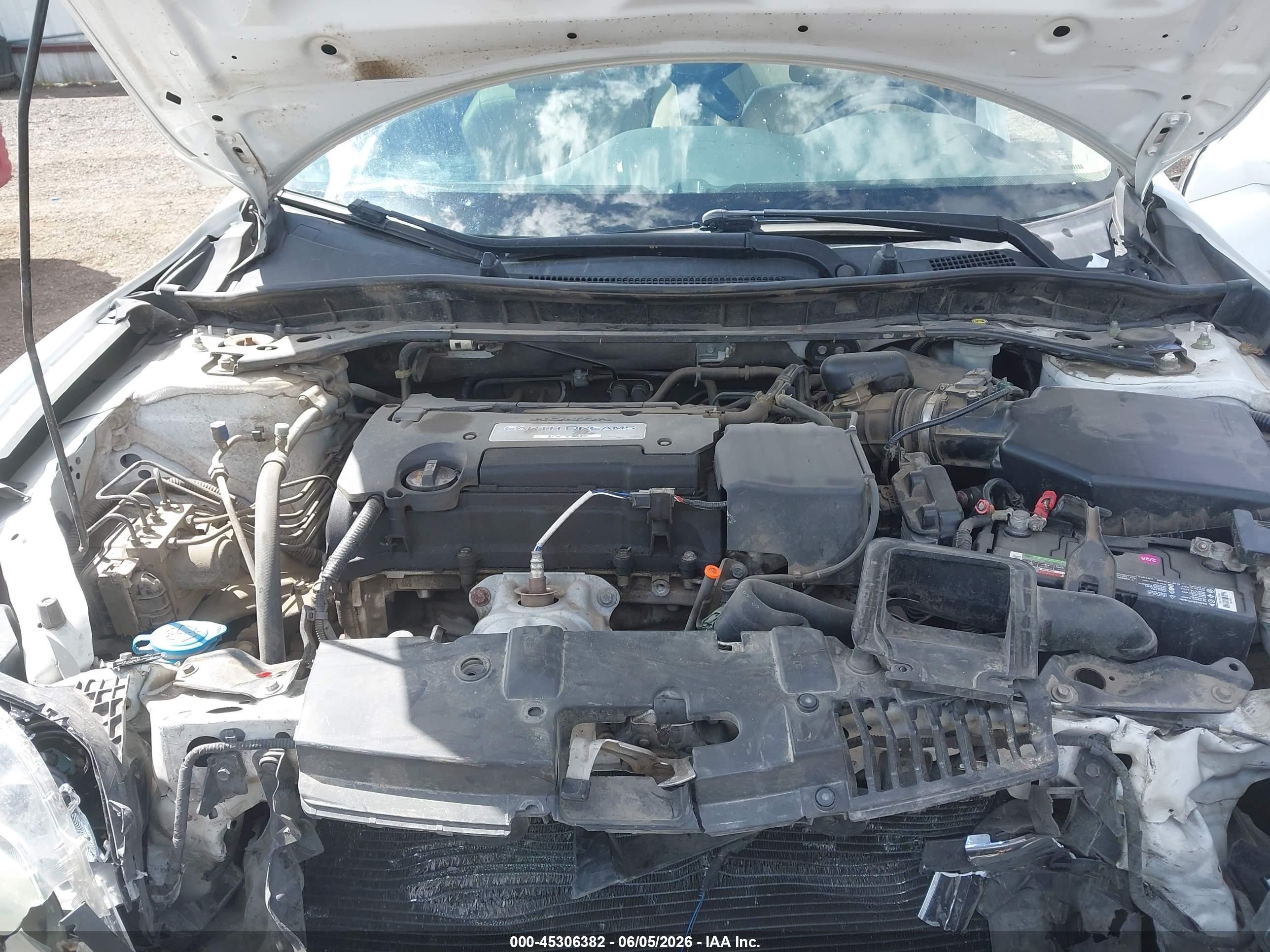 2015 Honda Accord Ex-l White vin: 1HGCT1B85FA006037