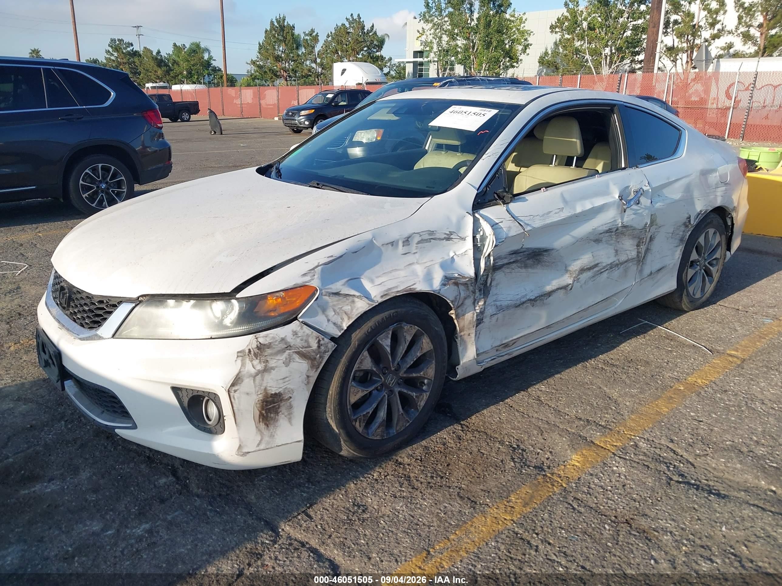 2015 Honda Accord Ex-l White vin: 1HGCT1B85FA010315