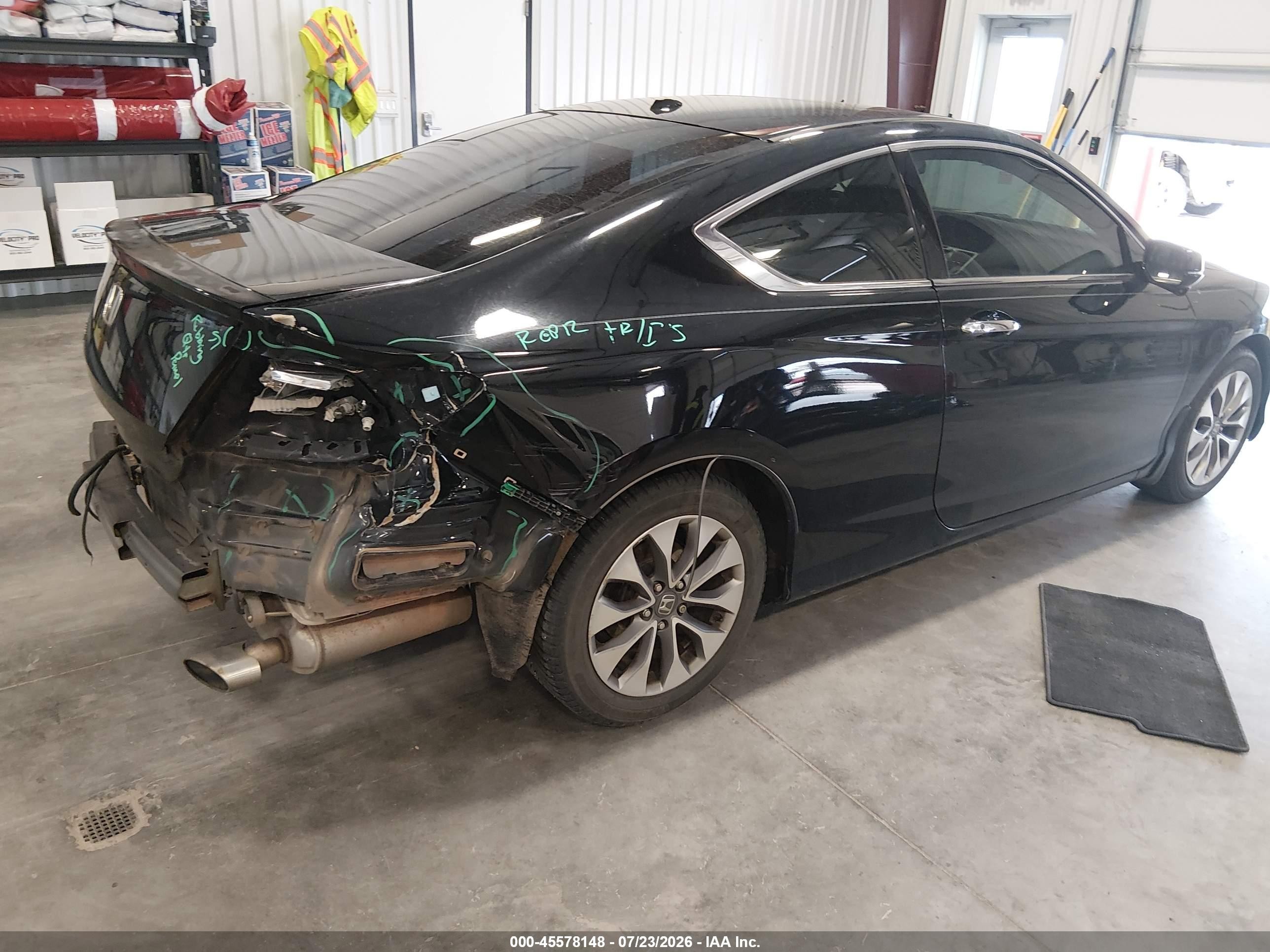 2013 Honda Accord Ex-l Black vin: 1HGCT1B86DA002270