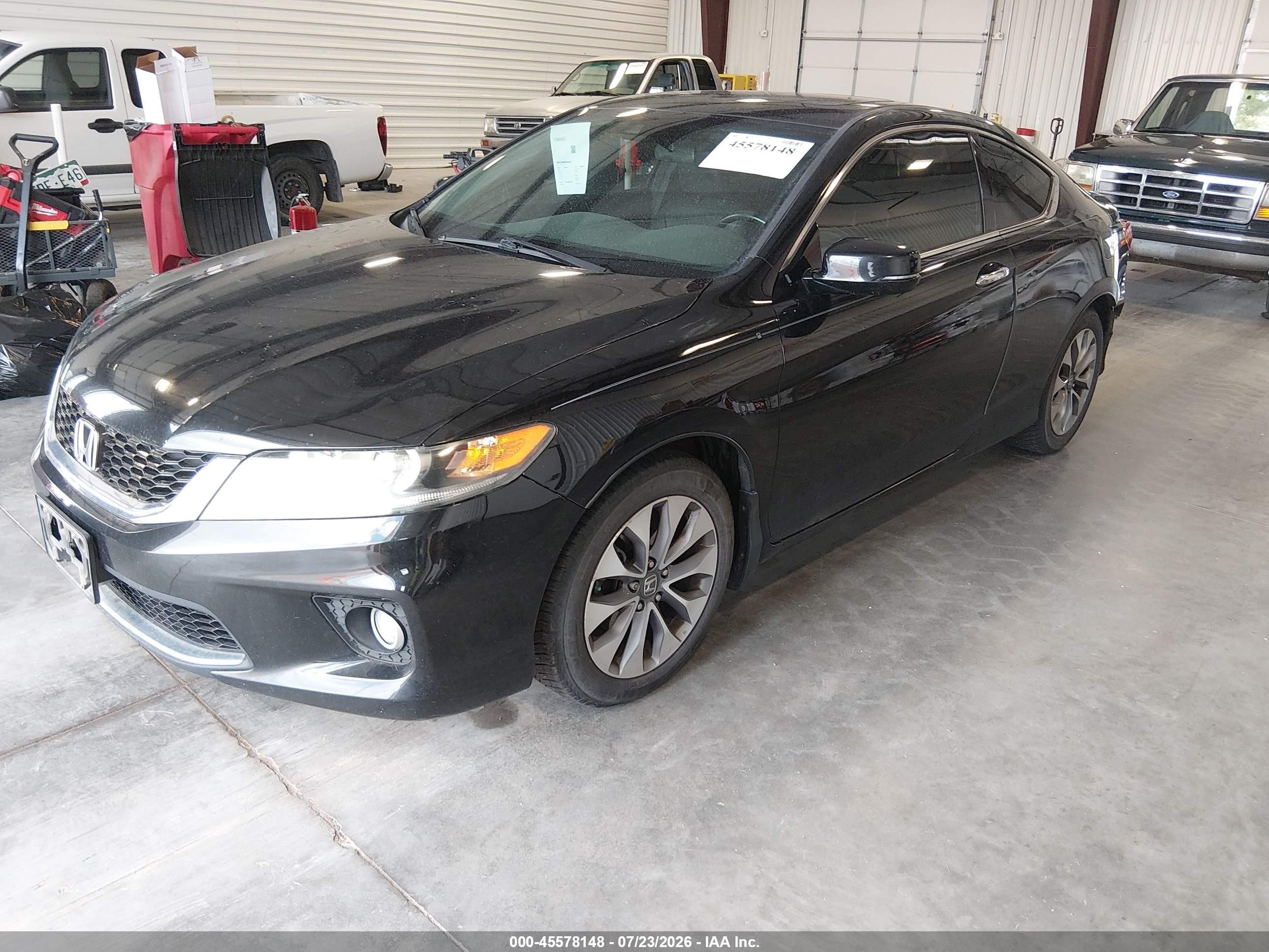 2013 Honda Accord Ex-l Black vin: 1HGCT1B86DA002270