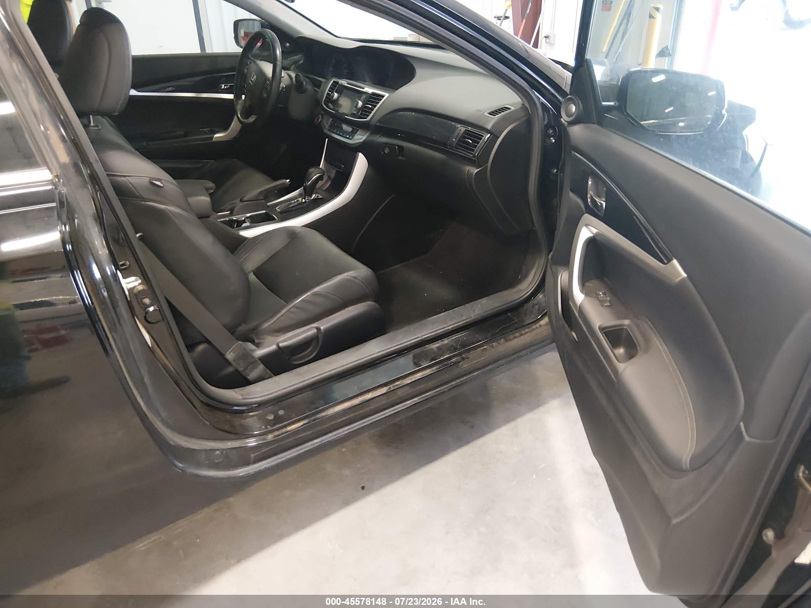 2013 Honda Accord Ex-l Black vin: 1HGCT1B86DA002270