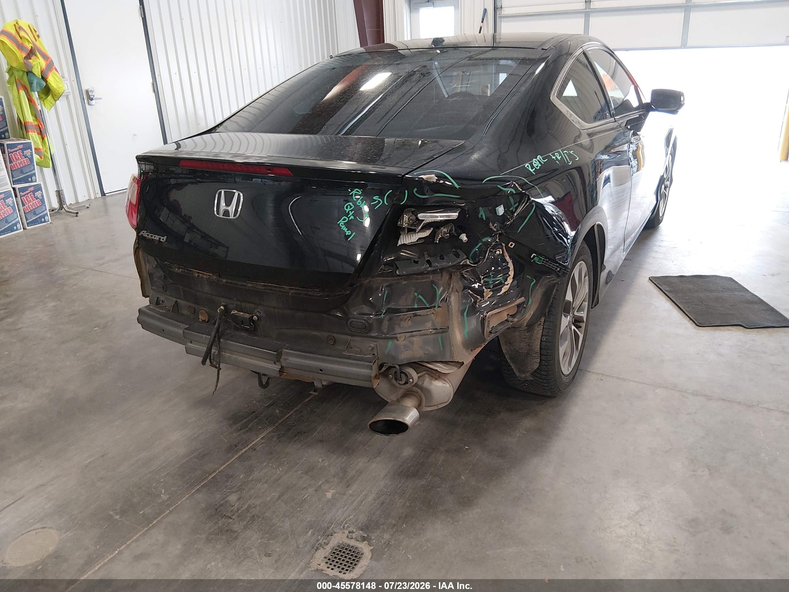 2013 Honda Accord Ex-l Black vin: 1HGCT1B86DA002270