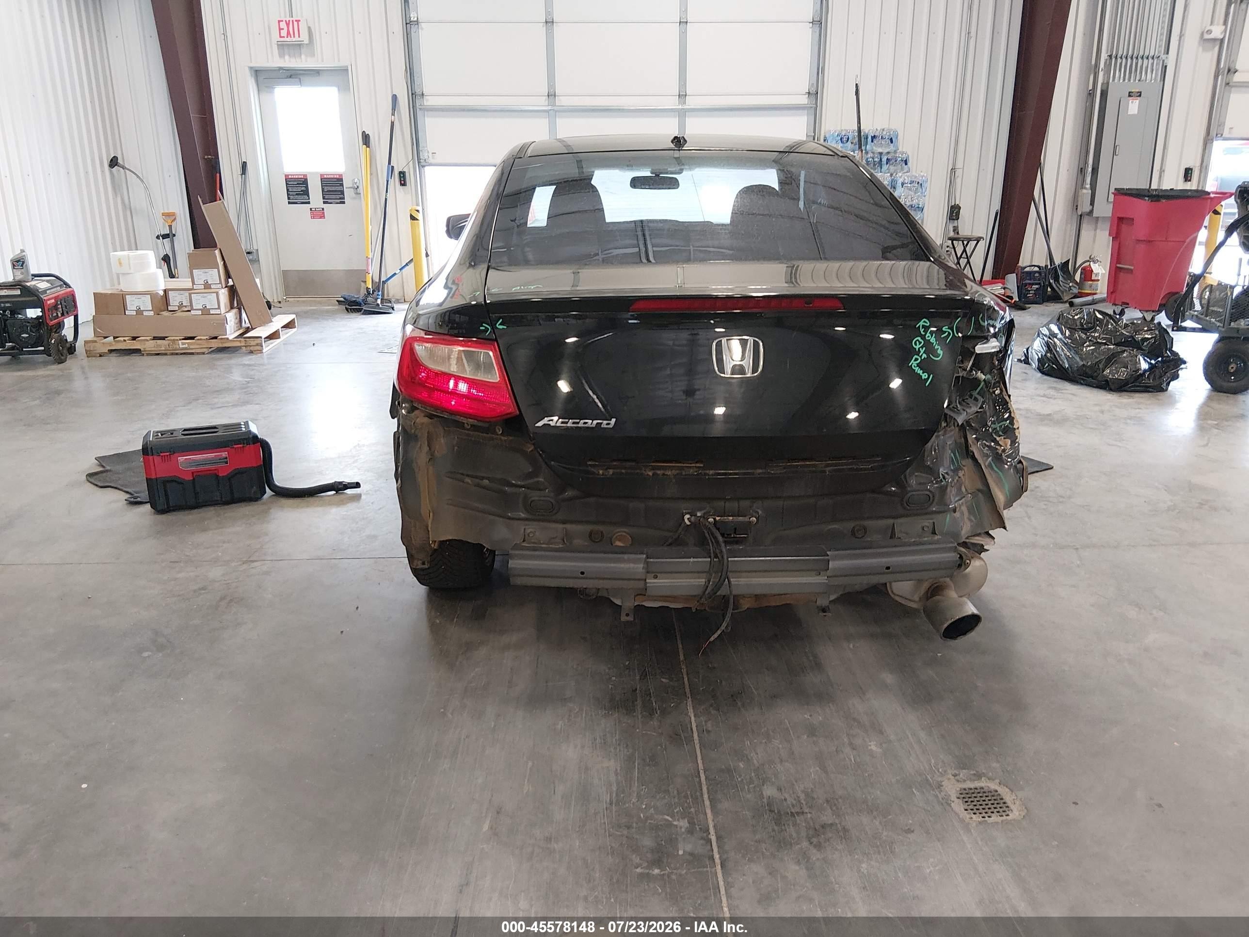 2013 Honda Accord Ex-l Black vin: 1HGCT1B86DA002270