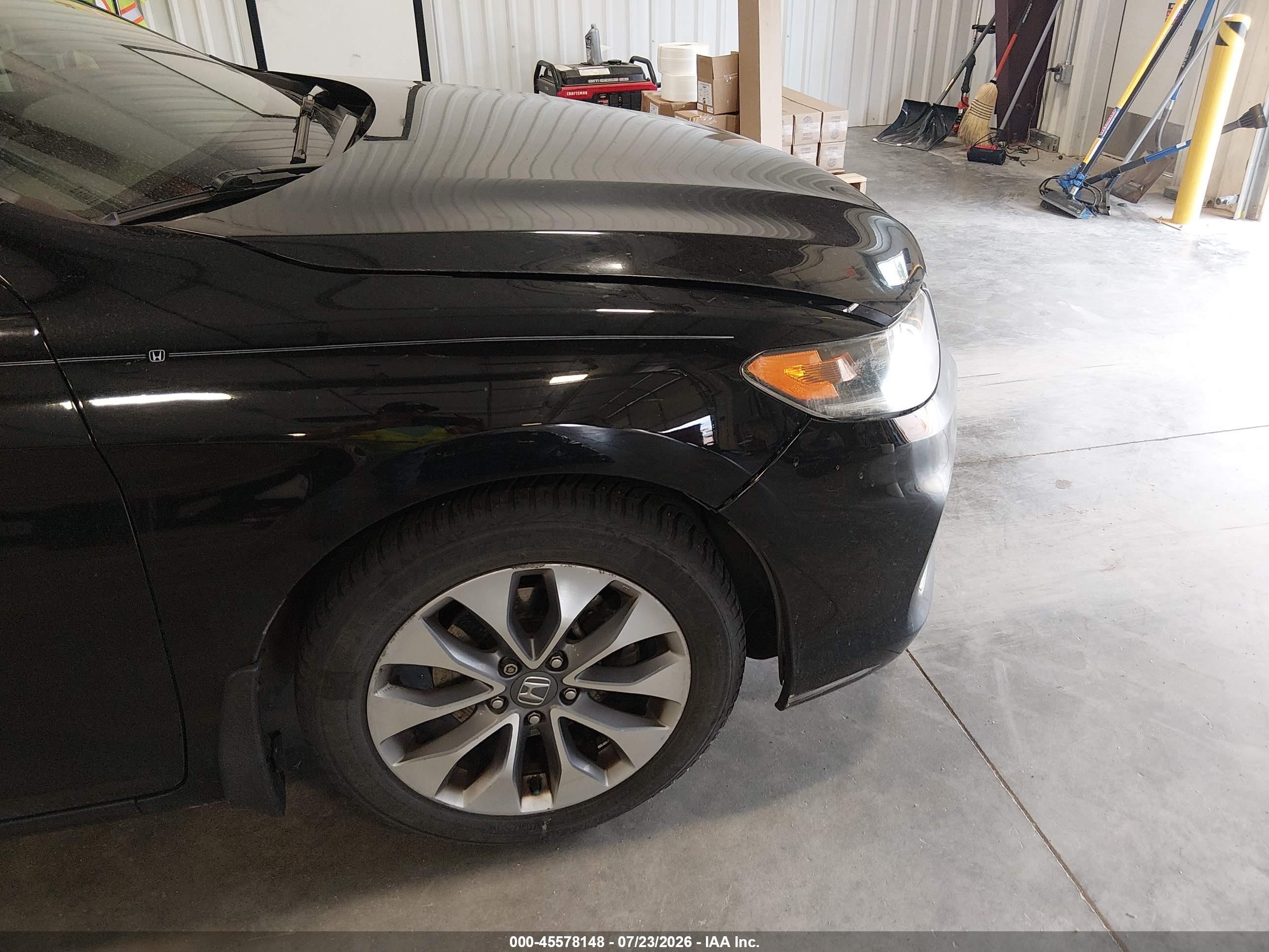 2013 Honda Accord Ex-l Black vin: 1HGCT1B86DA002270
