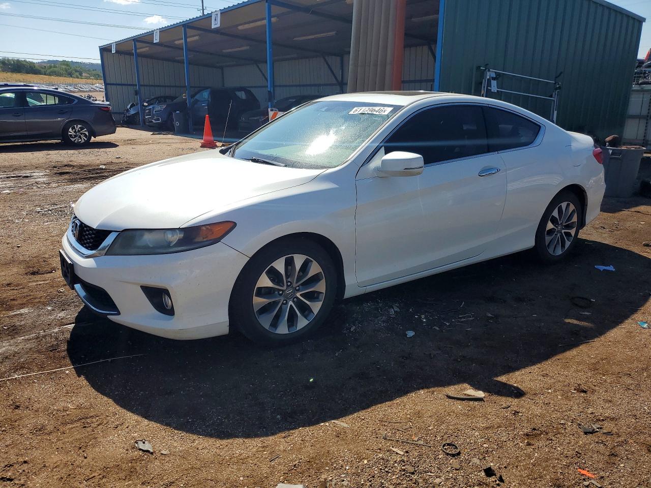 2013 Honda Accord Exl White vin: 1HGCT1B86DA010806