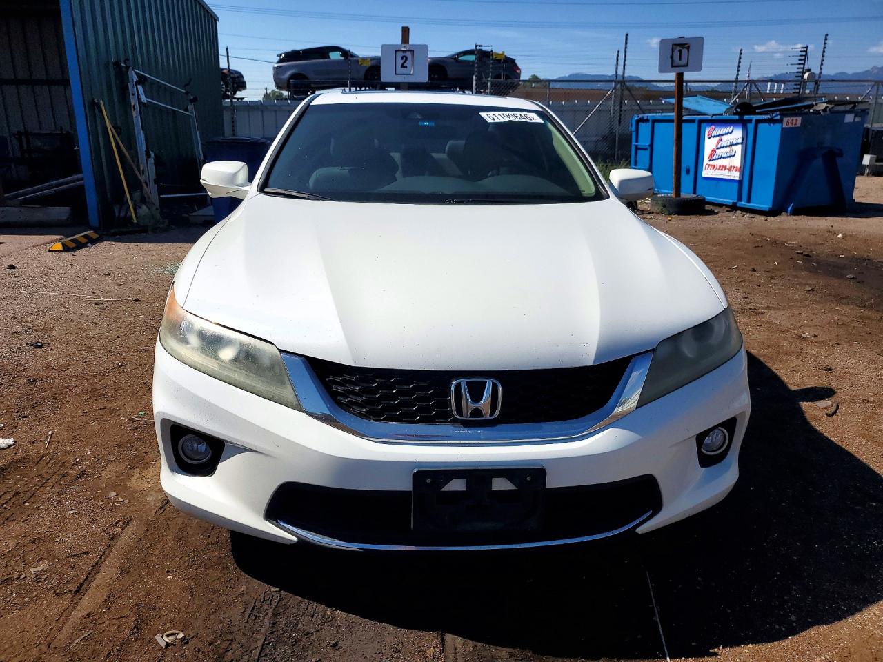 2013 Honda Accord Exl White vin: 1HGCT1B86DA010806