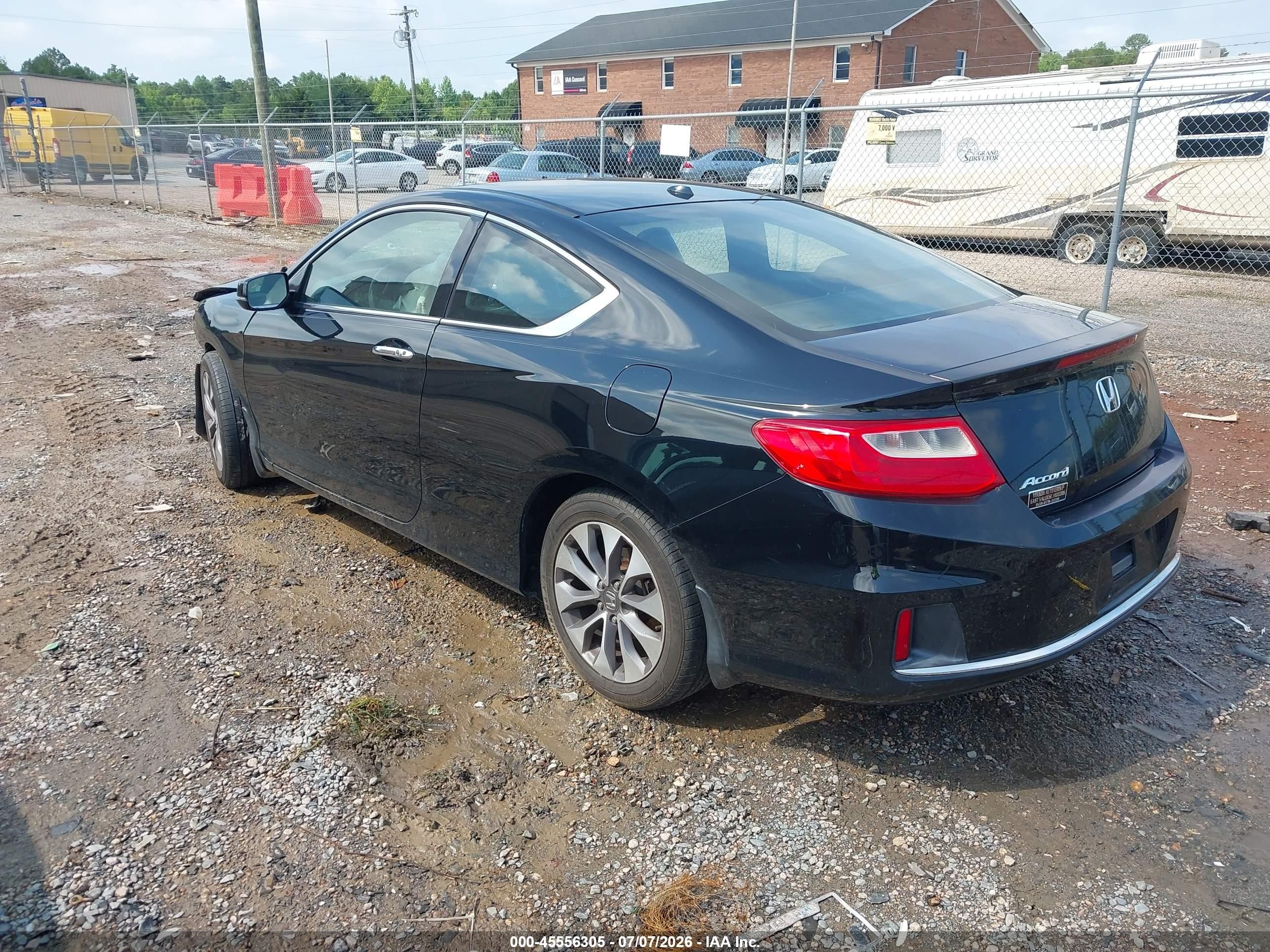 2013 Honda Accord Ex-l Black vin: 1HGCT1B86DA011745