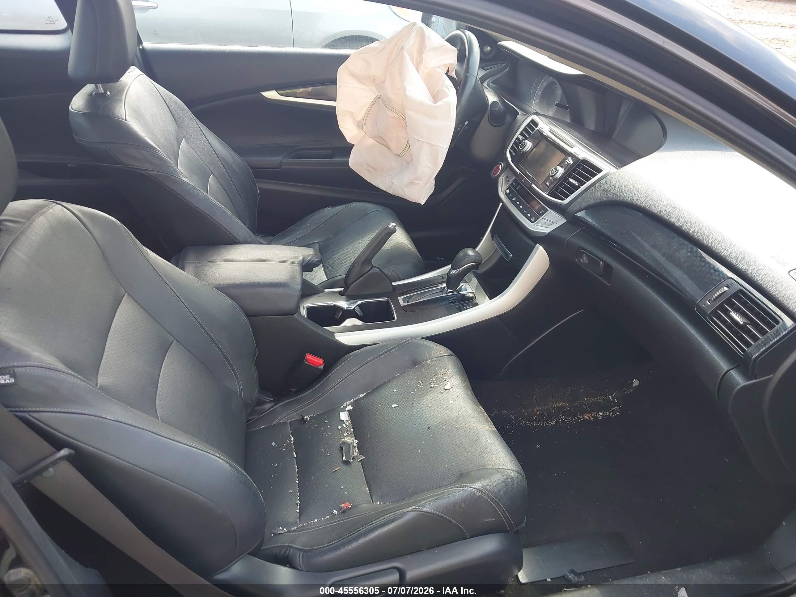 2013 Honda Accord Ex-l Black vin: 1HGCT1B86DA011745