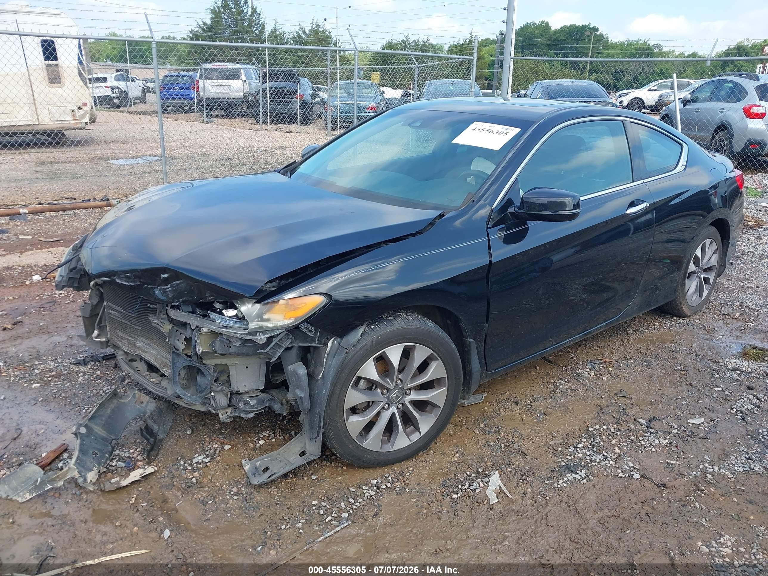 2013 Honda Accord Ex-l Black vin: 1HGCT1B86DA011745