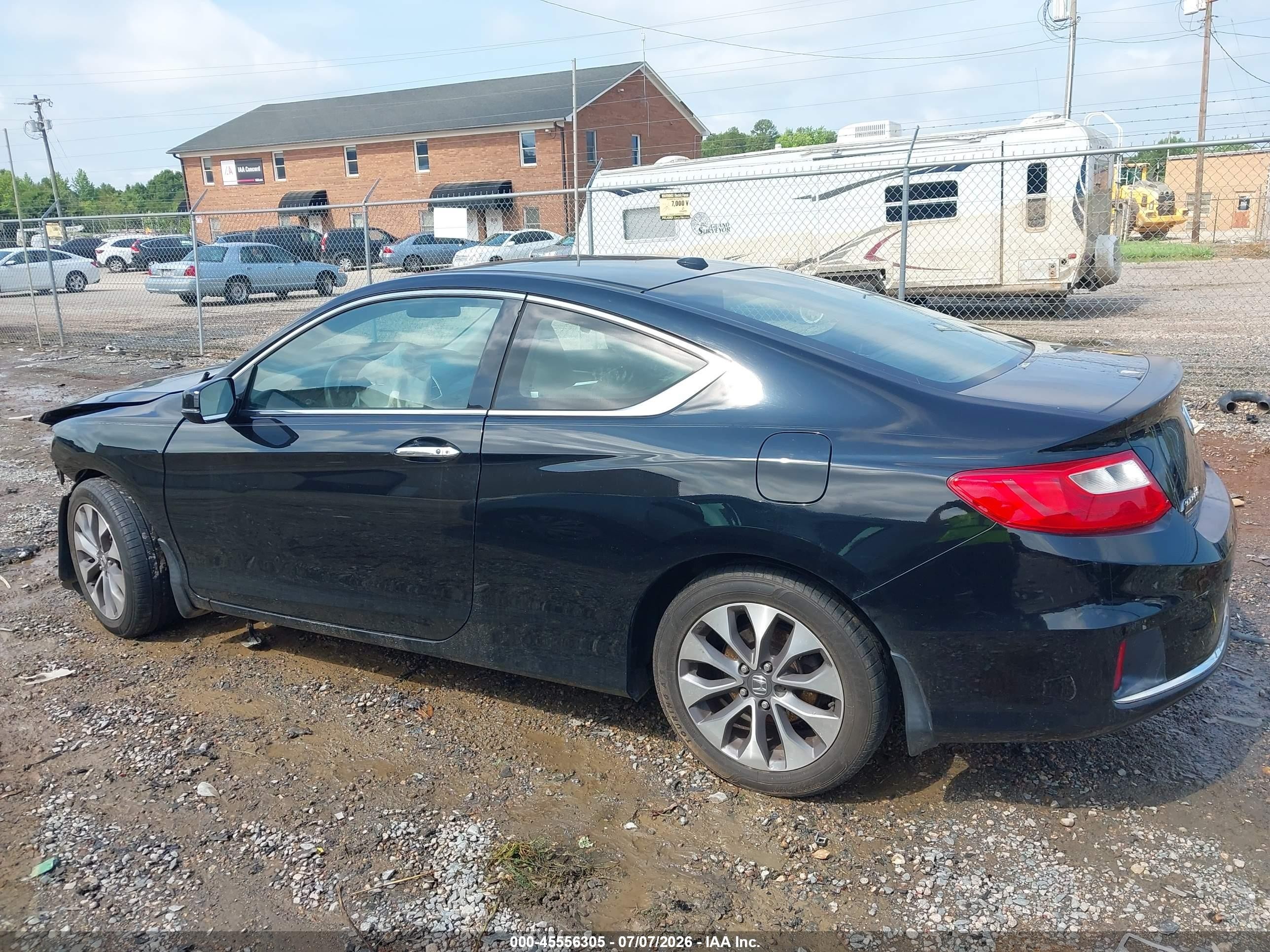 2013 Honda Accord Ex-l Black vin: 1HGCT1B86DA011745