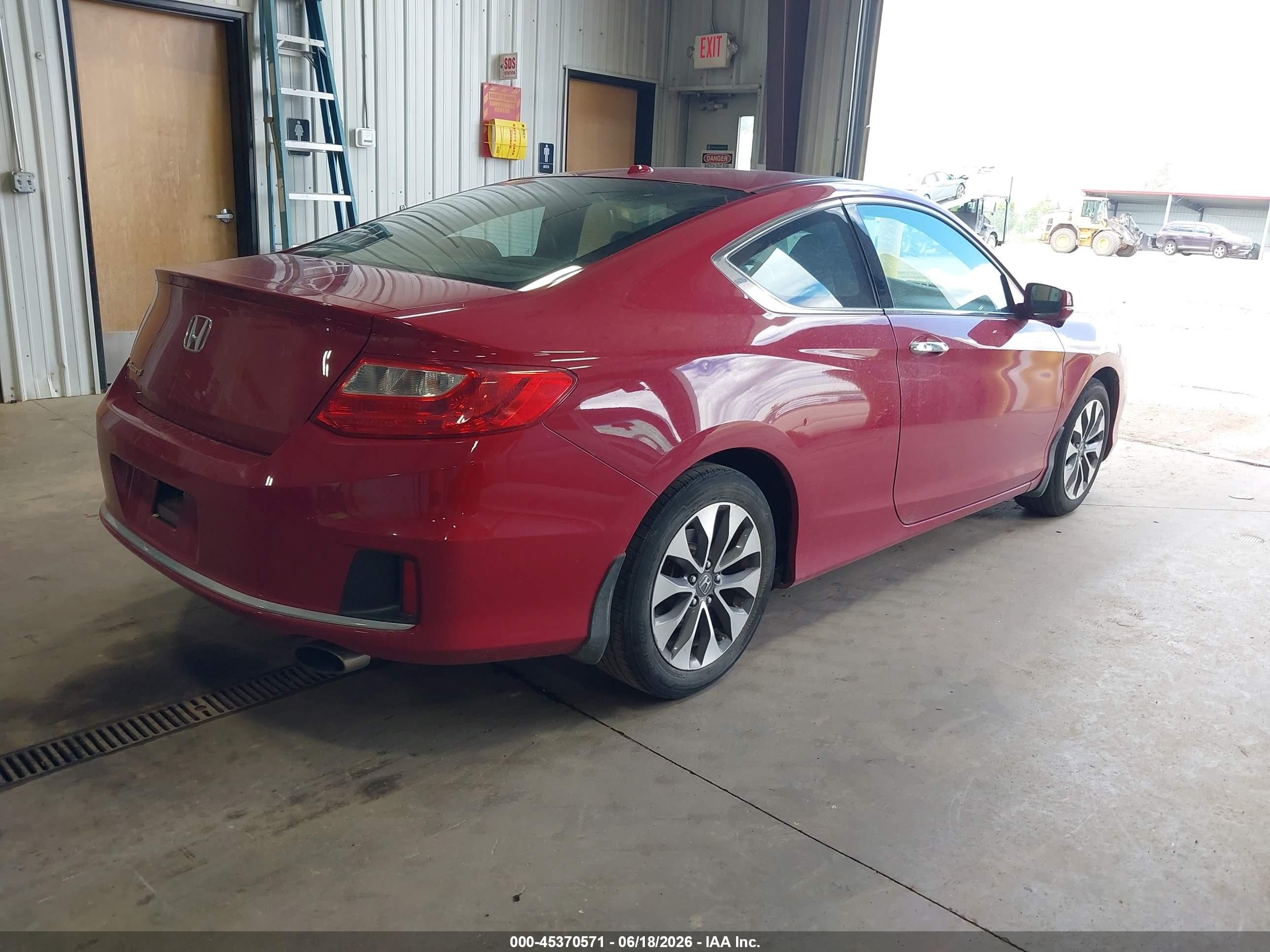 2013 Honda Accord Ex-l Red vin: 1HGCT1B86DA015374