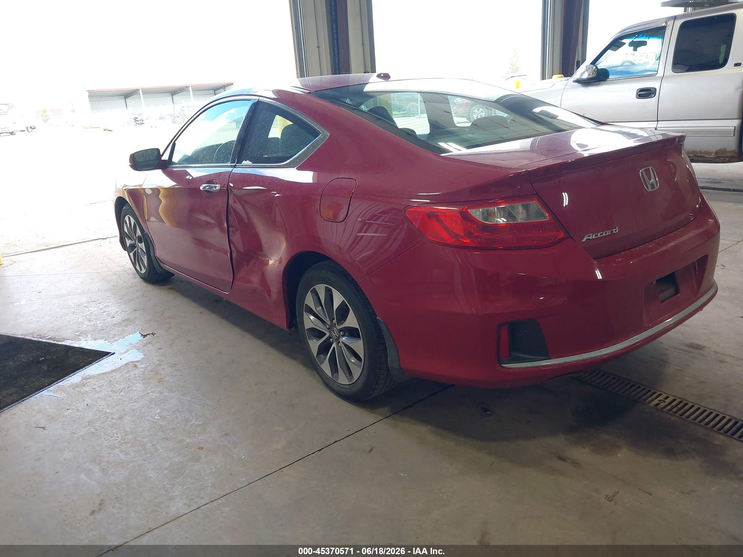 2013 Honda Accord Ex-l Red vin: 1HGCT1B86DA015374