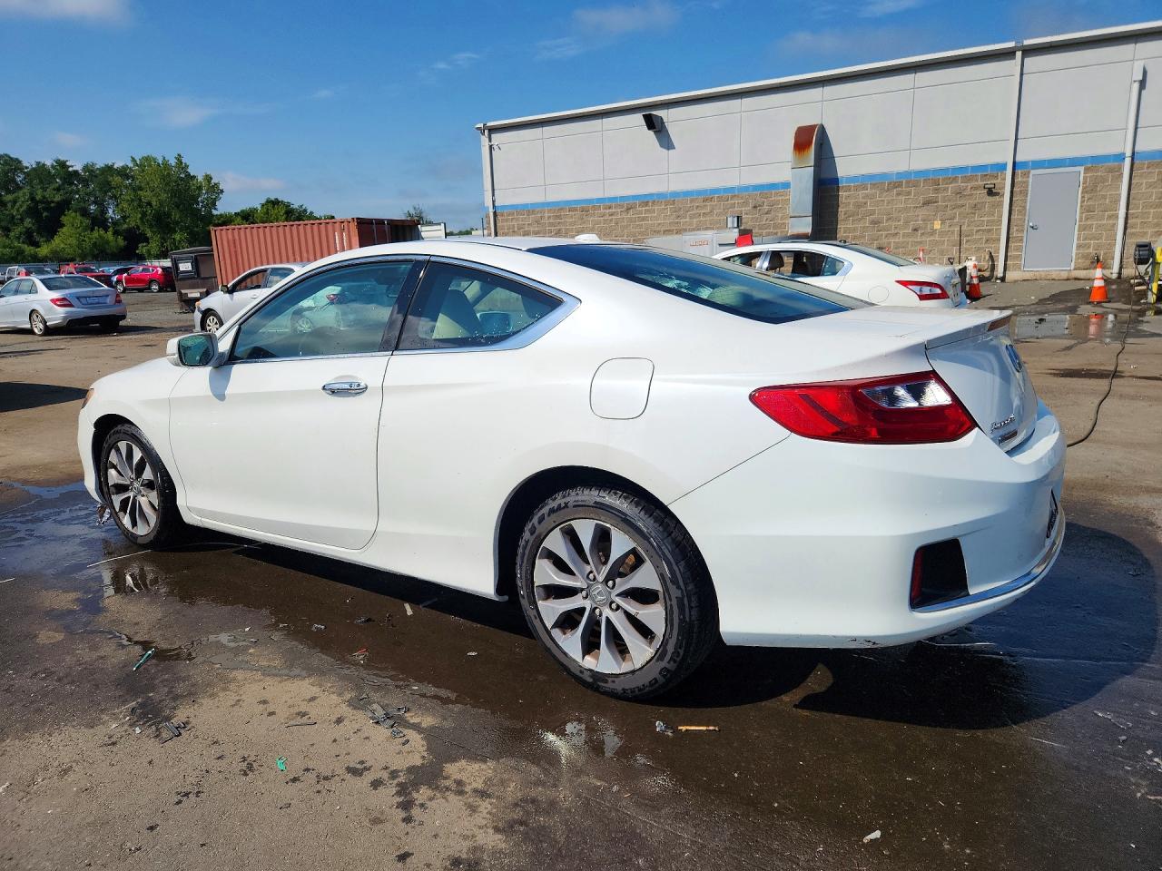 2013 Honda Accord Exl White vin: 1HGCT1B86DA018582