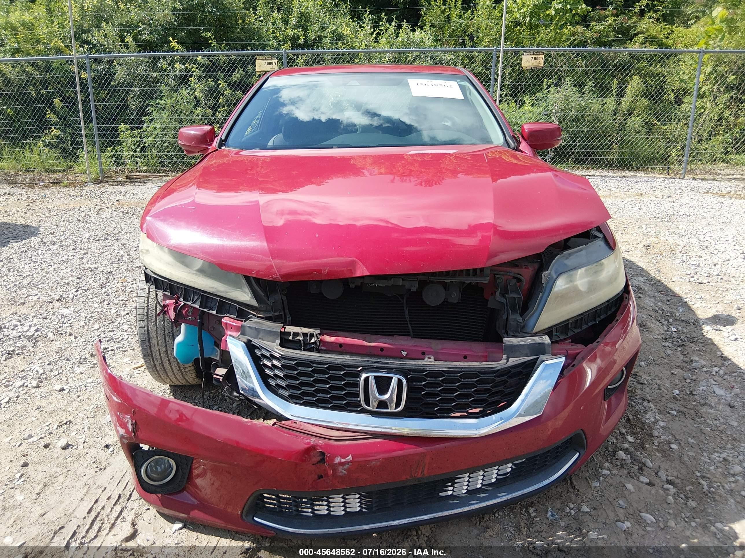 2014 Honda Accord Ex-l Red vin: 1HGCT1B86EA011410