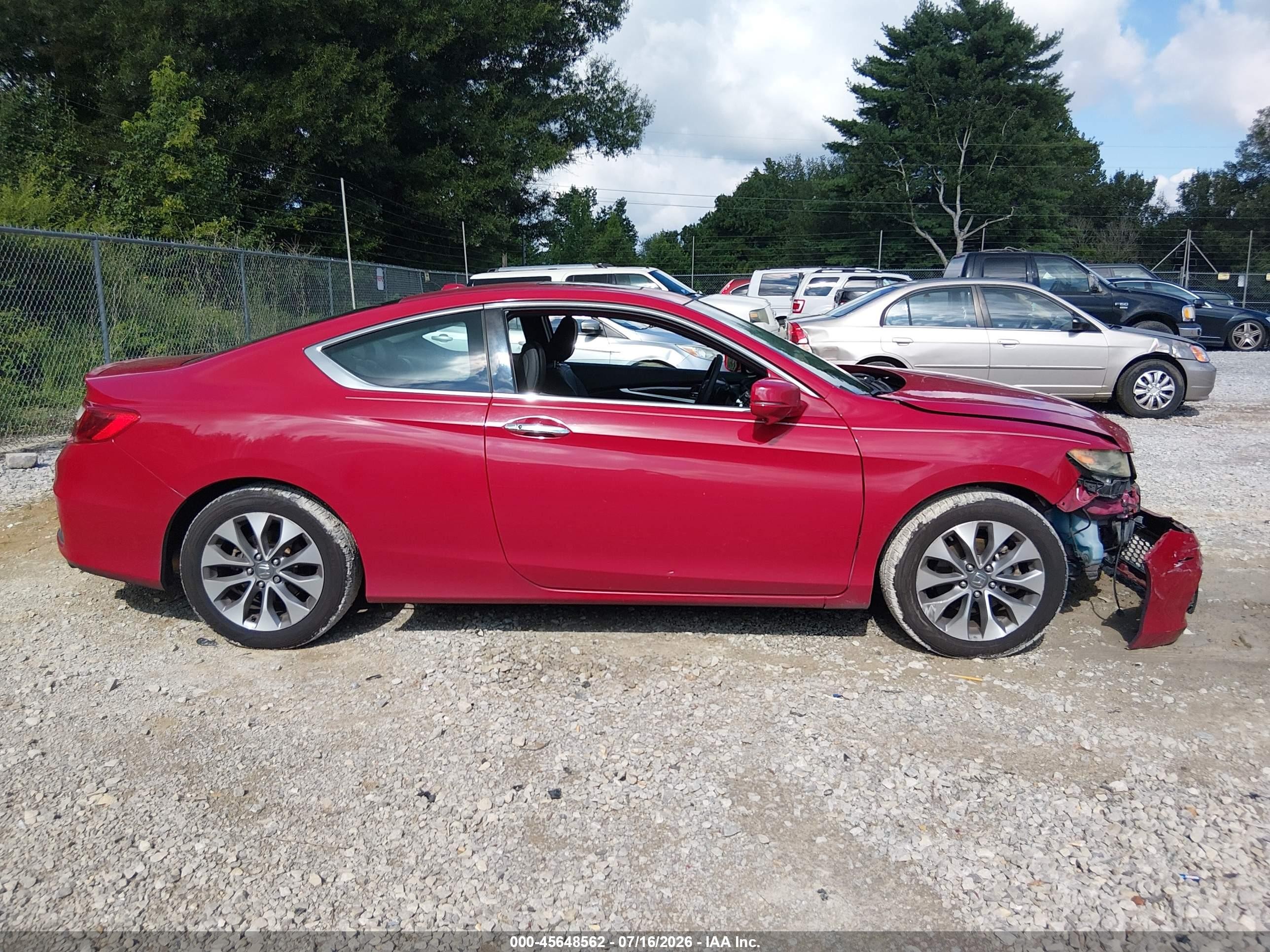 2014 Honda Accord Ex-l Red vin: 1HGCT1B86EA011410