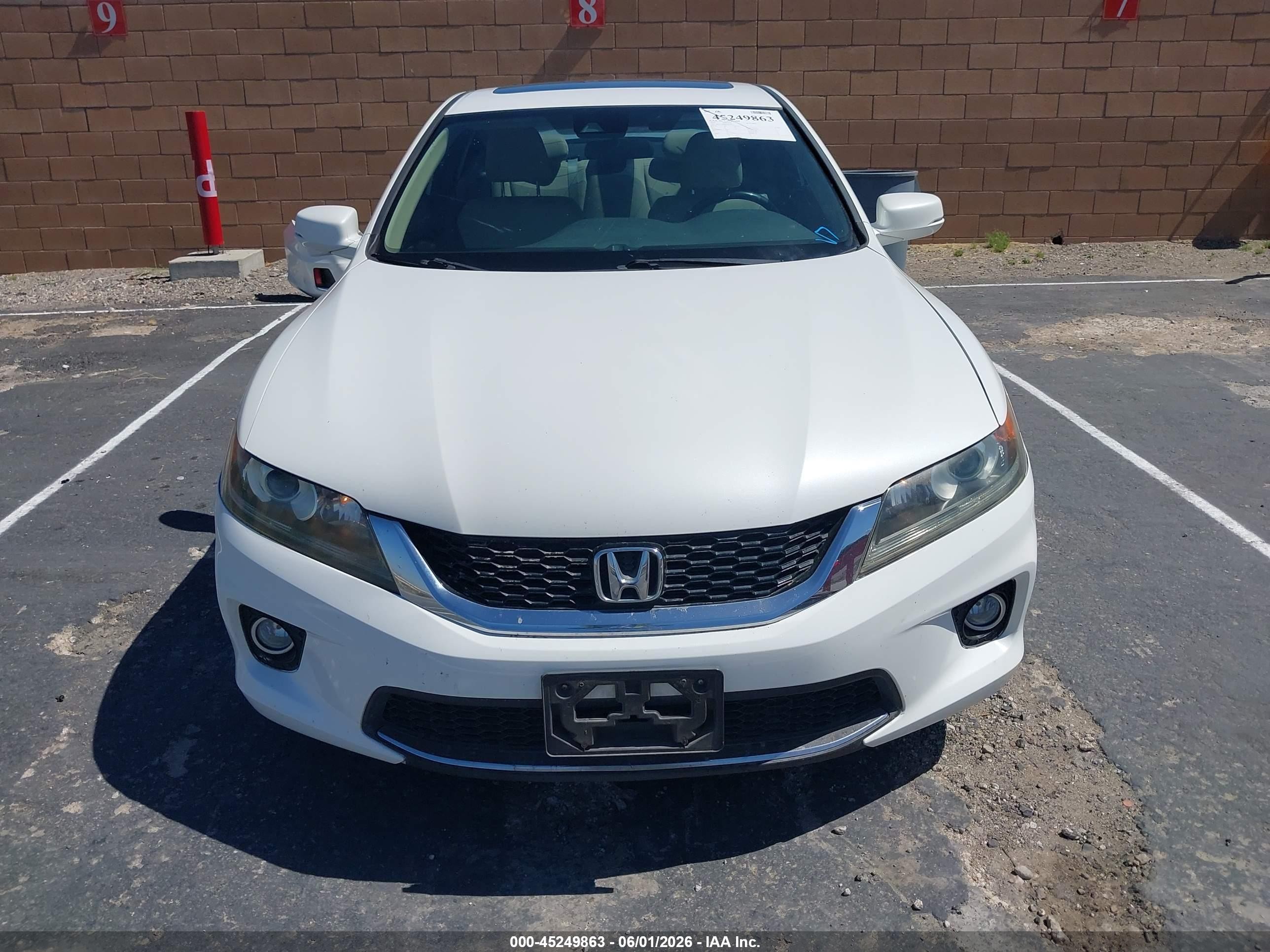 2014 Honda Accord Ex-l White vin: 1HGCT1B86EA011651