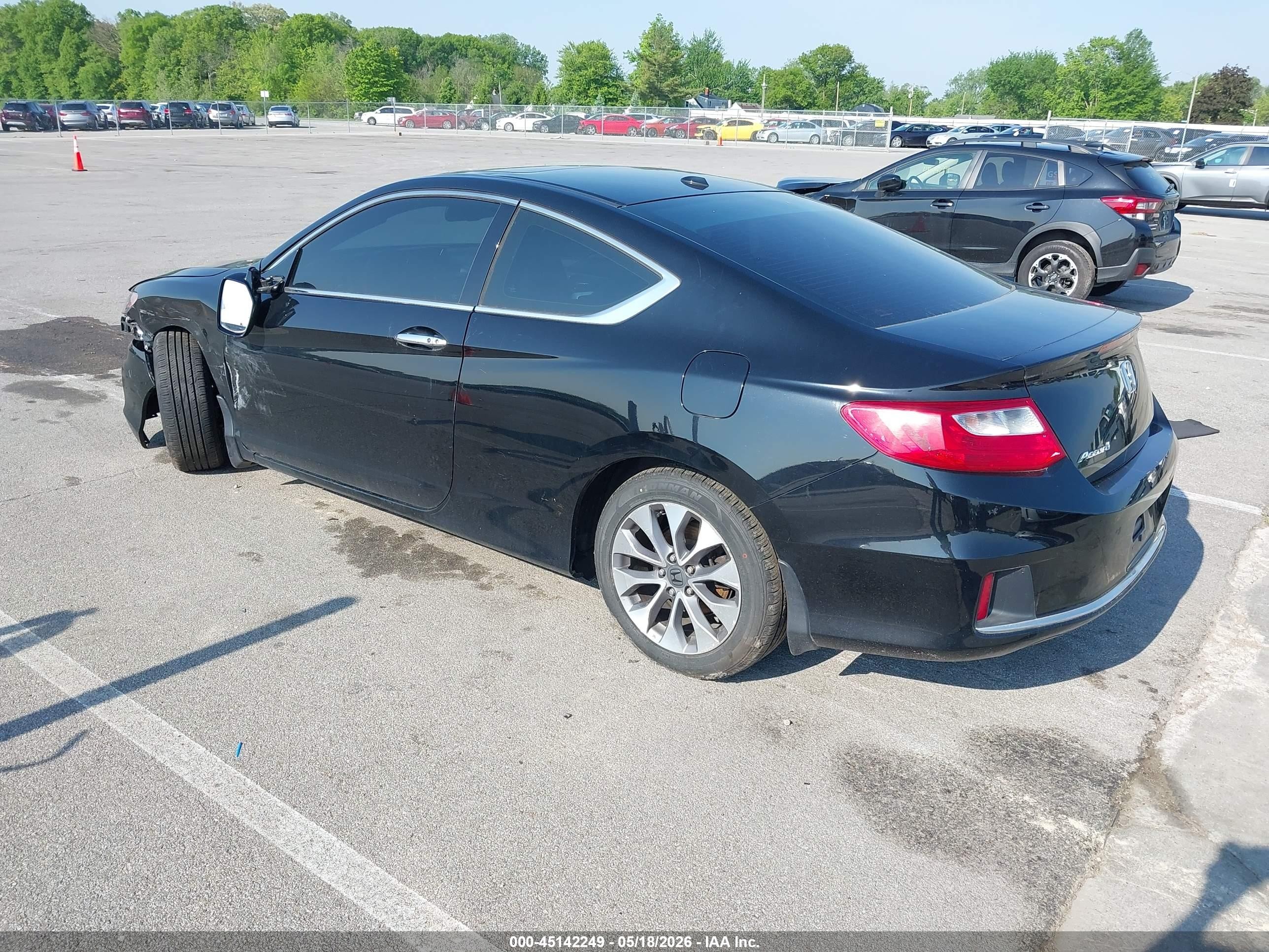 2014 Honda Accord Ex-l Black vin: 1HGCT1B86EA800656
