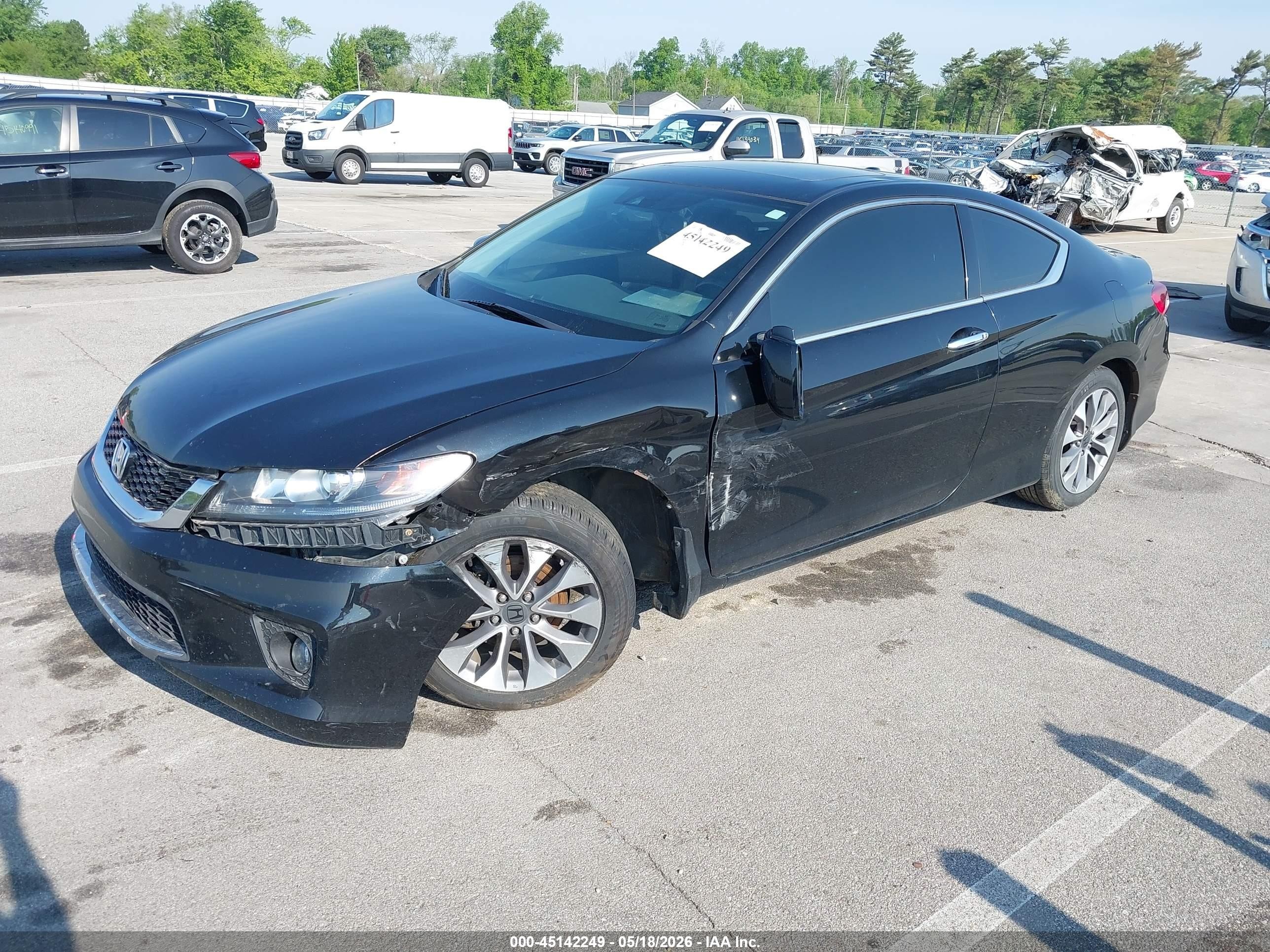 2014 Honda Accord Ex-l Black vin: 1HGCT1B86EA800656