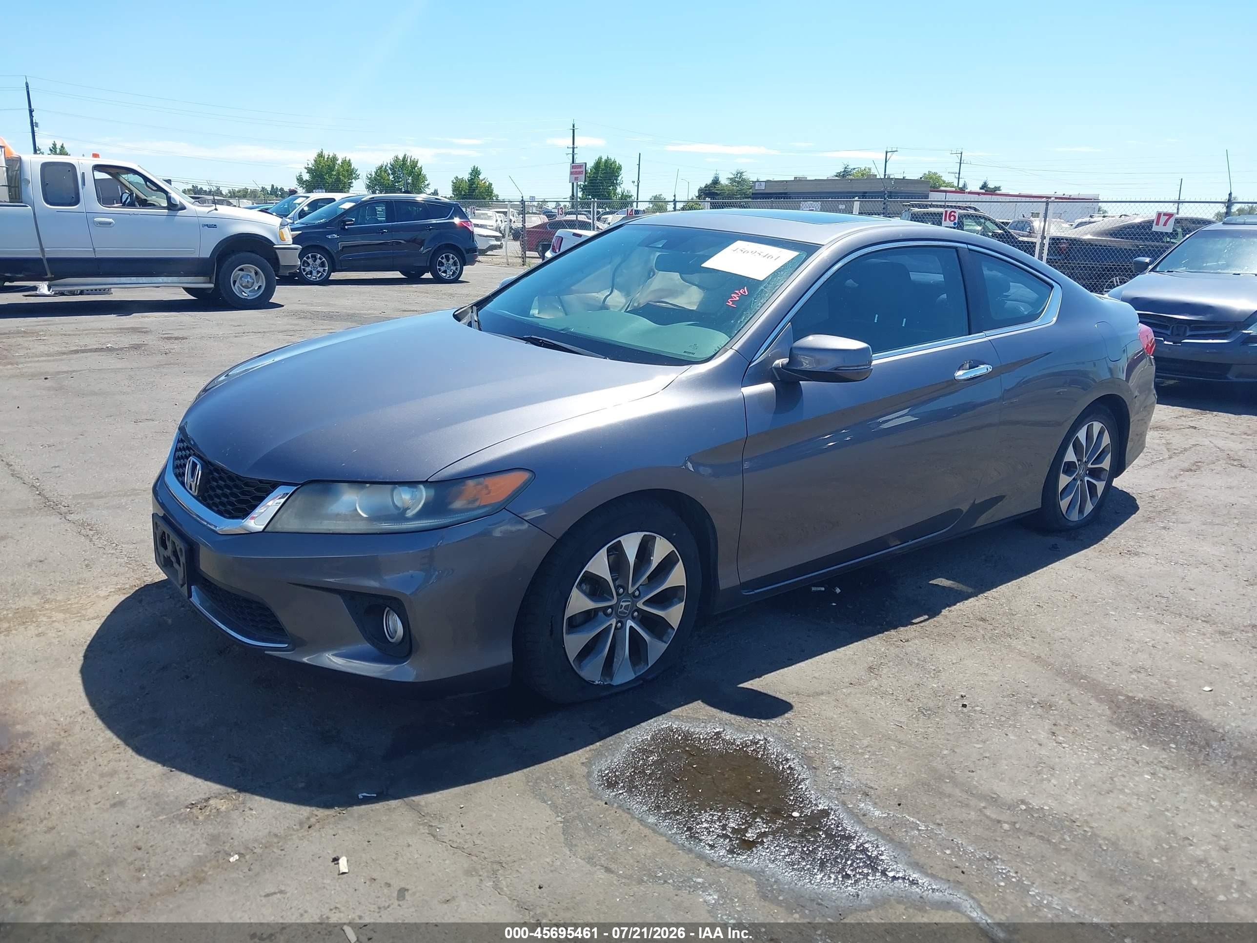 2015 Honda Accord Ex-l Gray vin: 1HGCT1B86FA000294
