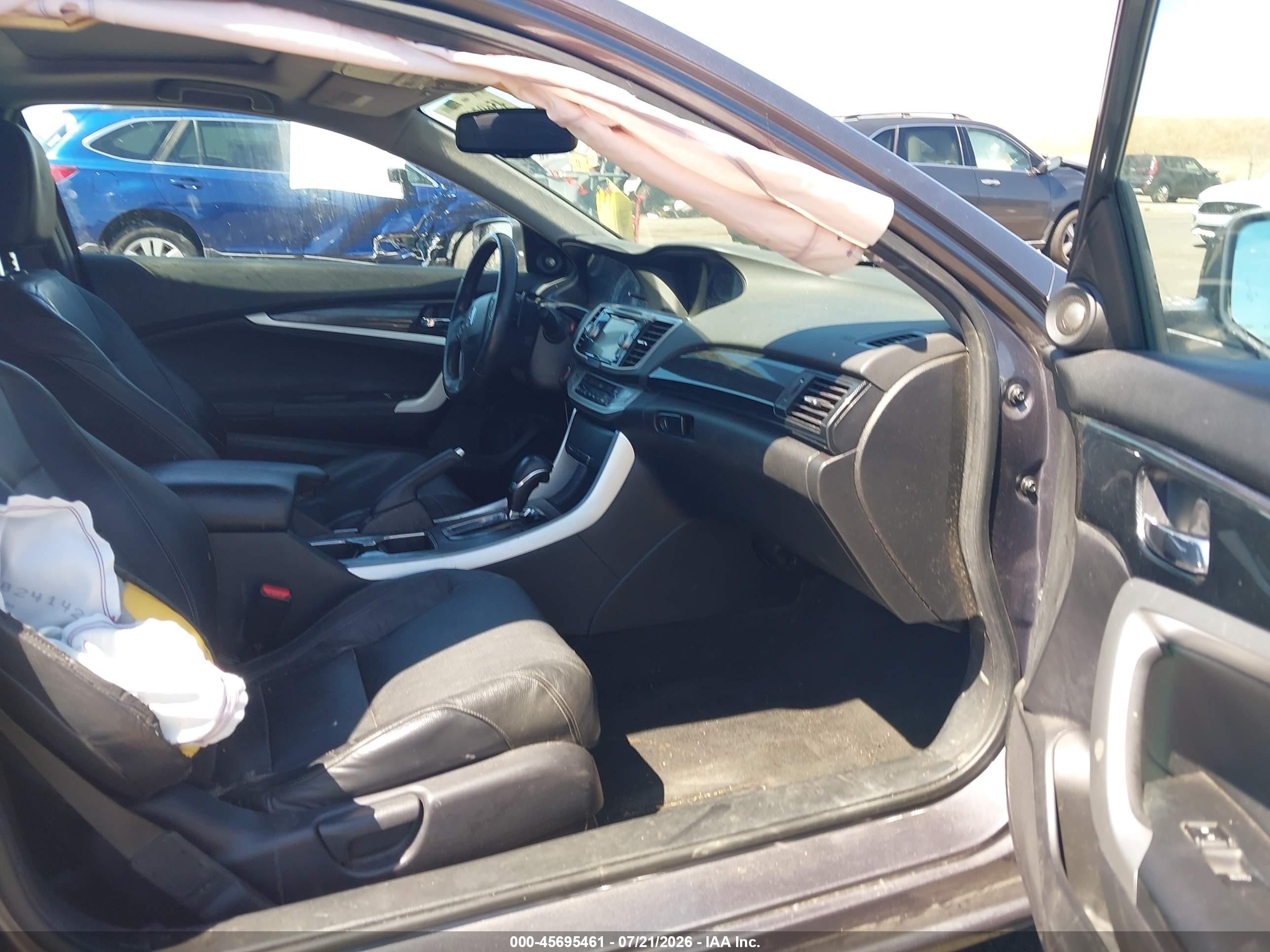 2015 Honda Accord Ex-l Gray vin: 1HGCT1B86FA000294