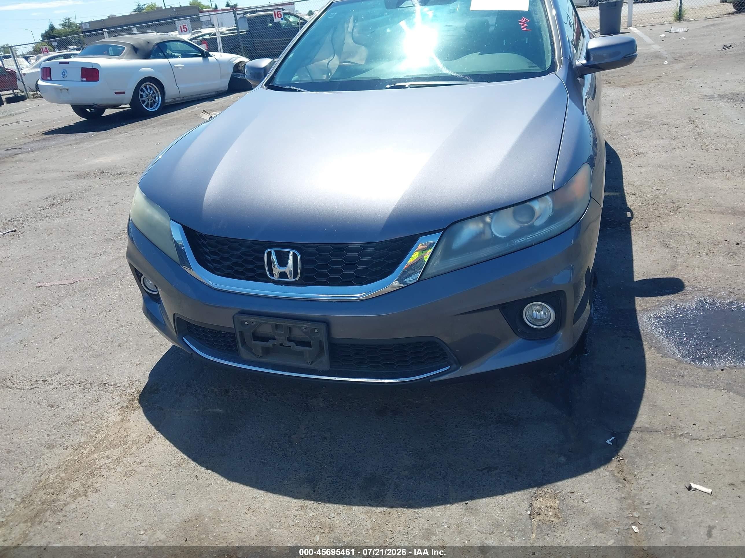 2015 Honda Accord Ex-l Gray vin: 1HGCT1B86FA000294