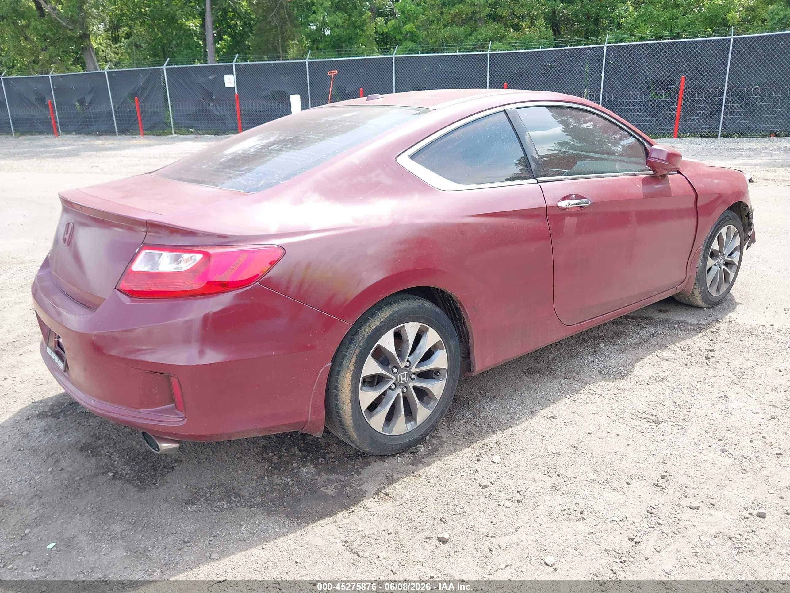 2015 Honda Accord Ex-l Red vin: 1HGCT1B86FA001221