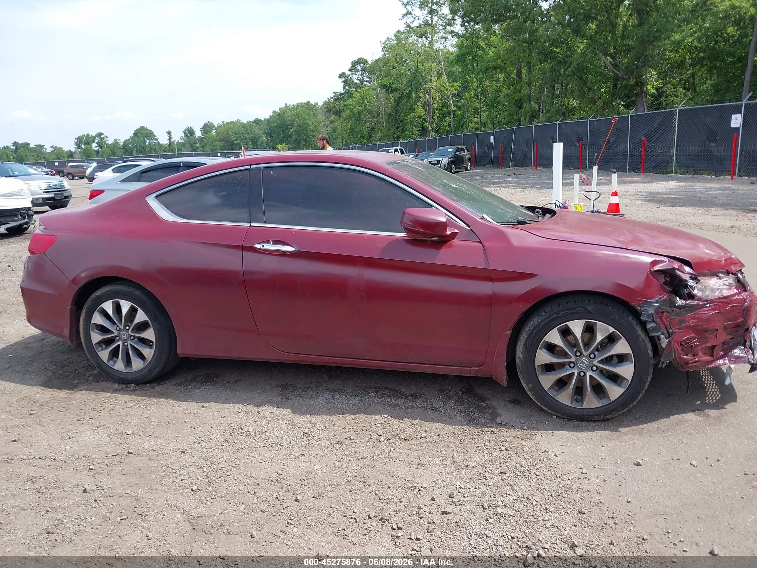 2015 Honda Accord Ex-l Red vin: 1HGCT1B86FA001221