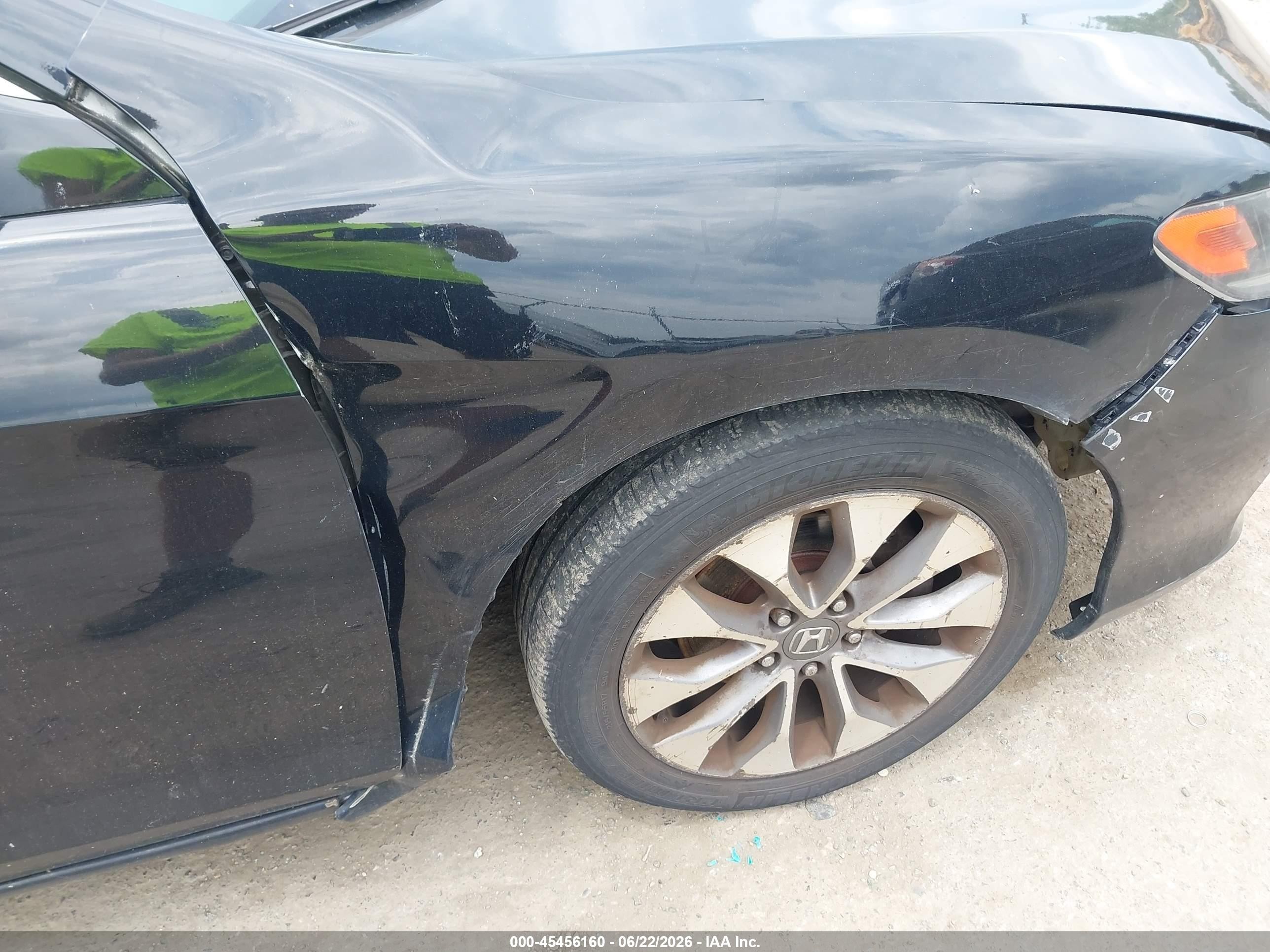 2013 Honda Accord Ex-l Black vin: 1HGCT1B87DA001970