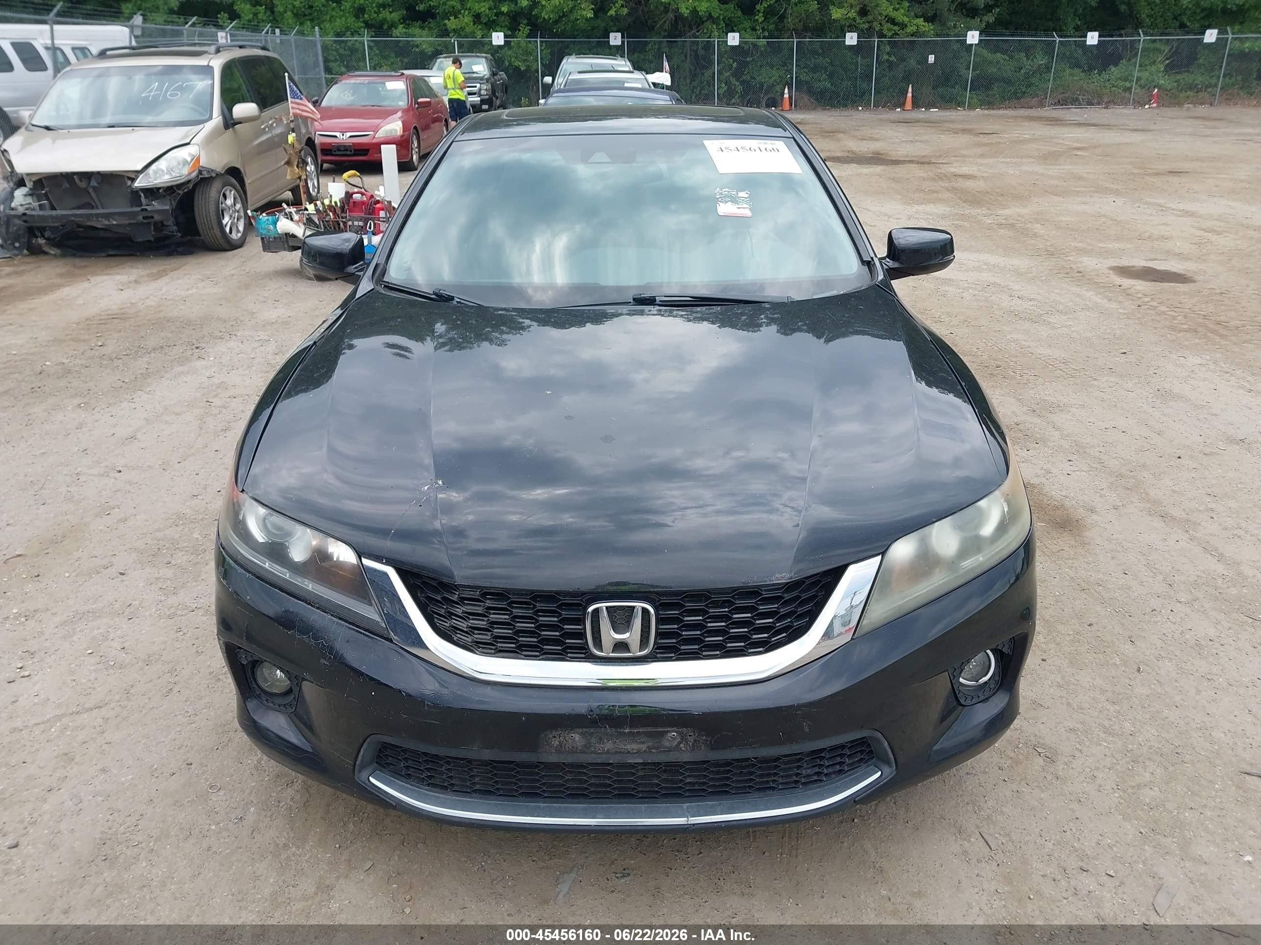 2013 Honda Accord Ex-l Black vin: 1HGCT1B87DA001970