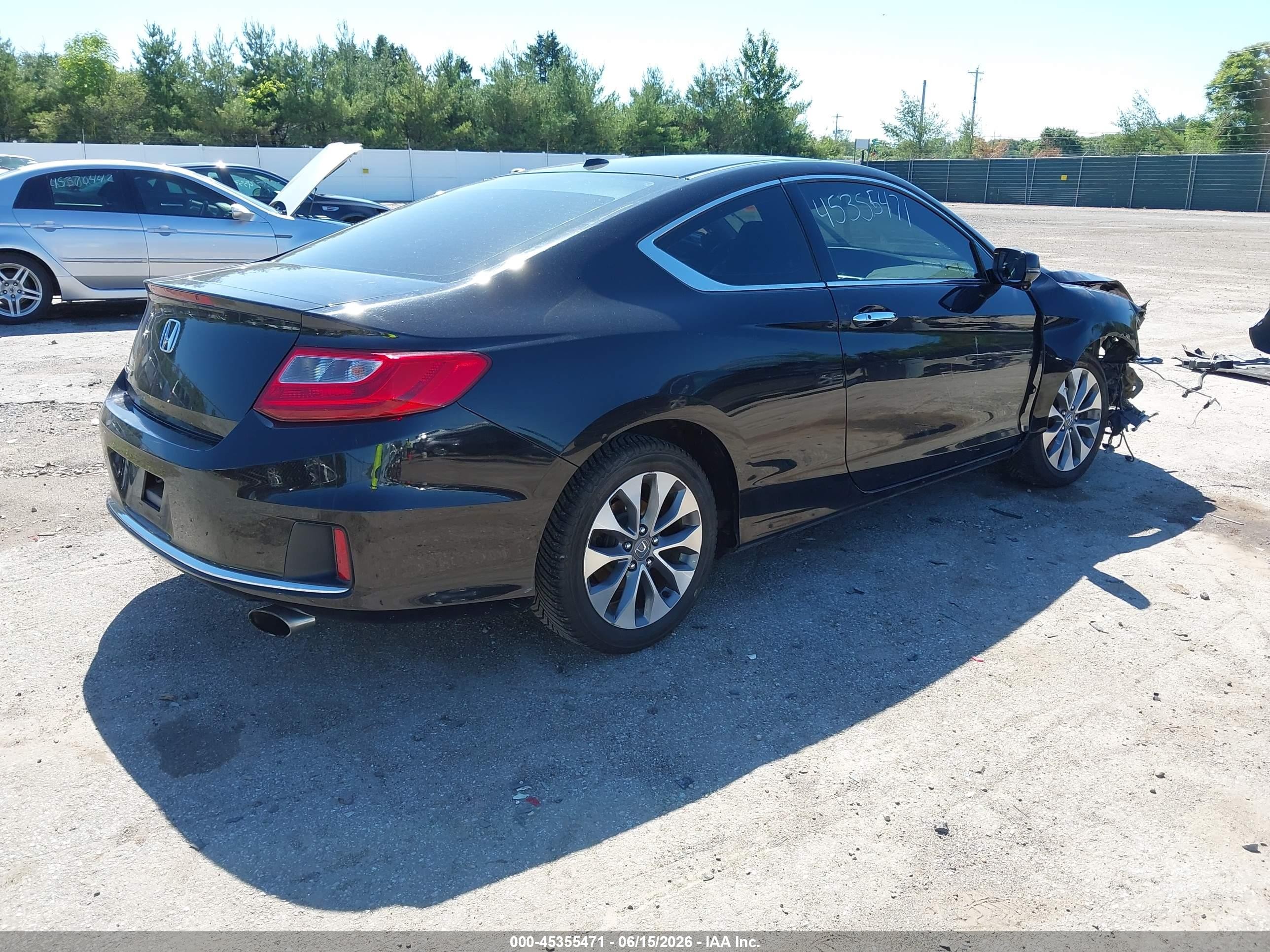2013 Honda Accord Ex-l Black vin: 1HGCT1B87DA022575