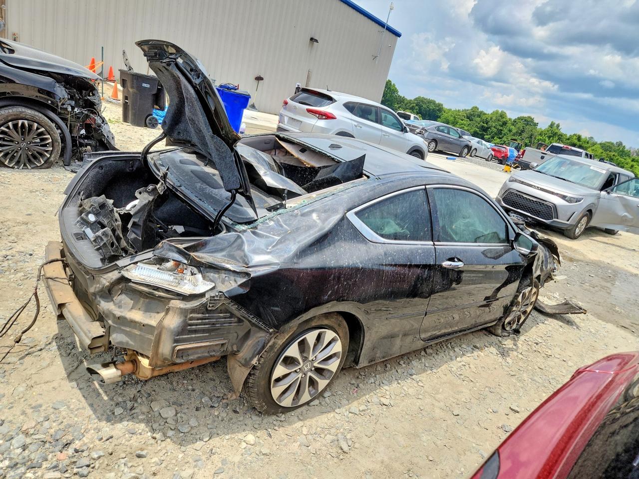 2013 Honda Accord Exl Black vin: 1HGCT1B87DA023029