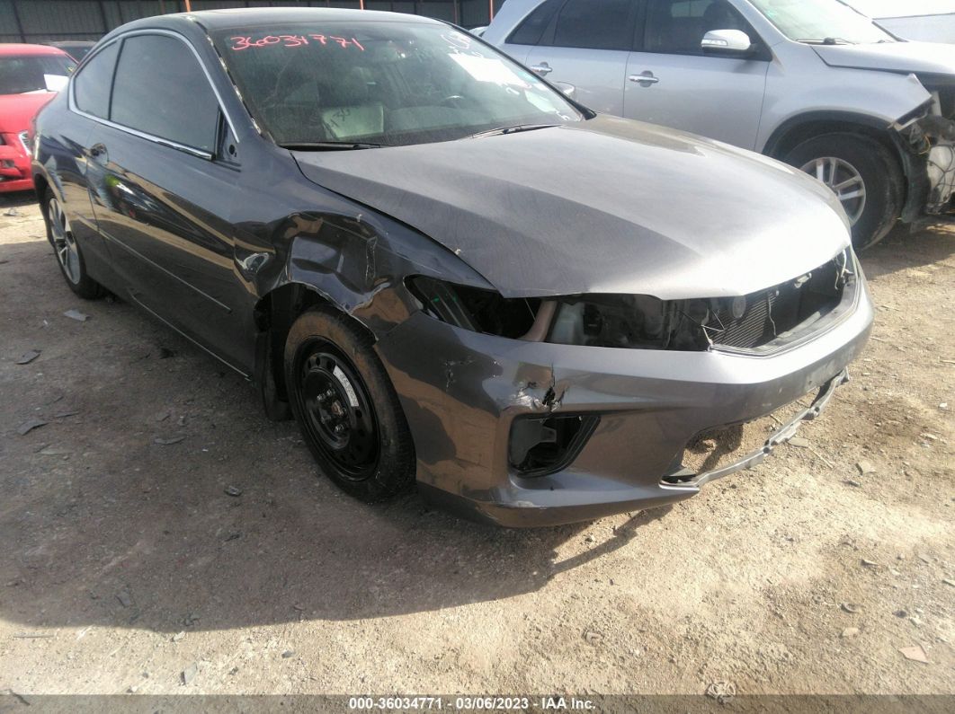 2015 Honda Accord Coupe Ex-l Gray vin: 1HGCT1B87FA004256