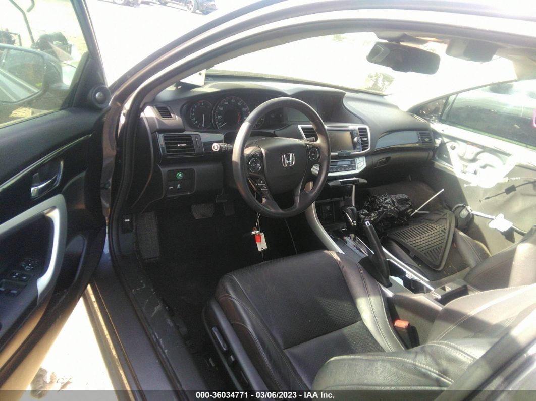 2015 Honda Accord Coupe Ex-l Gray vin: 1HGCT1B87FA004256