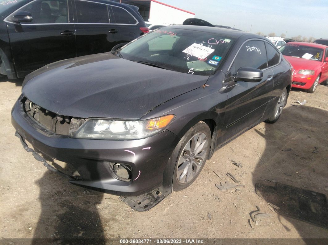 2015 Honda Accord Coupe Ex-l Gray vin: 1HGCT1B87FA004256