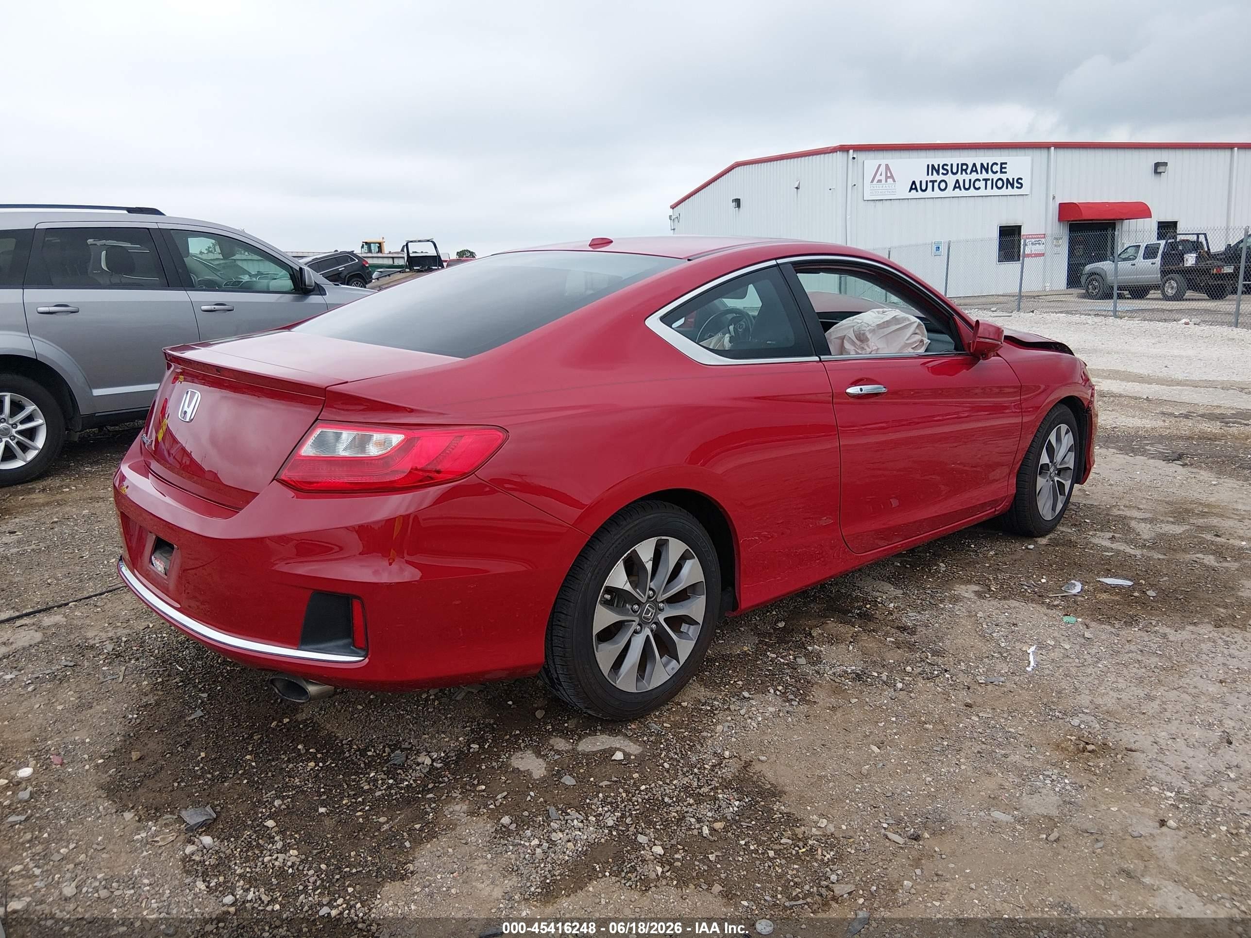 2015 Honda Accord Ex-l Red vin: 1HGCT1B87FA014477