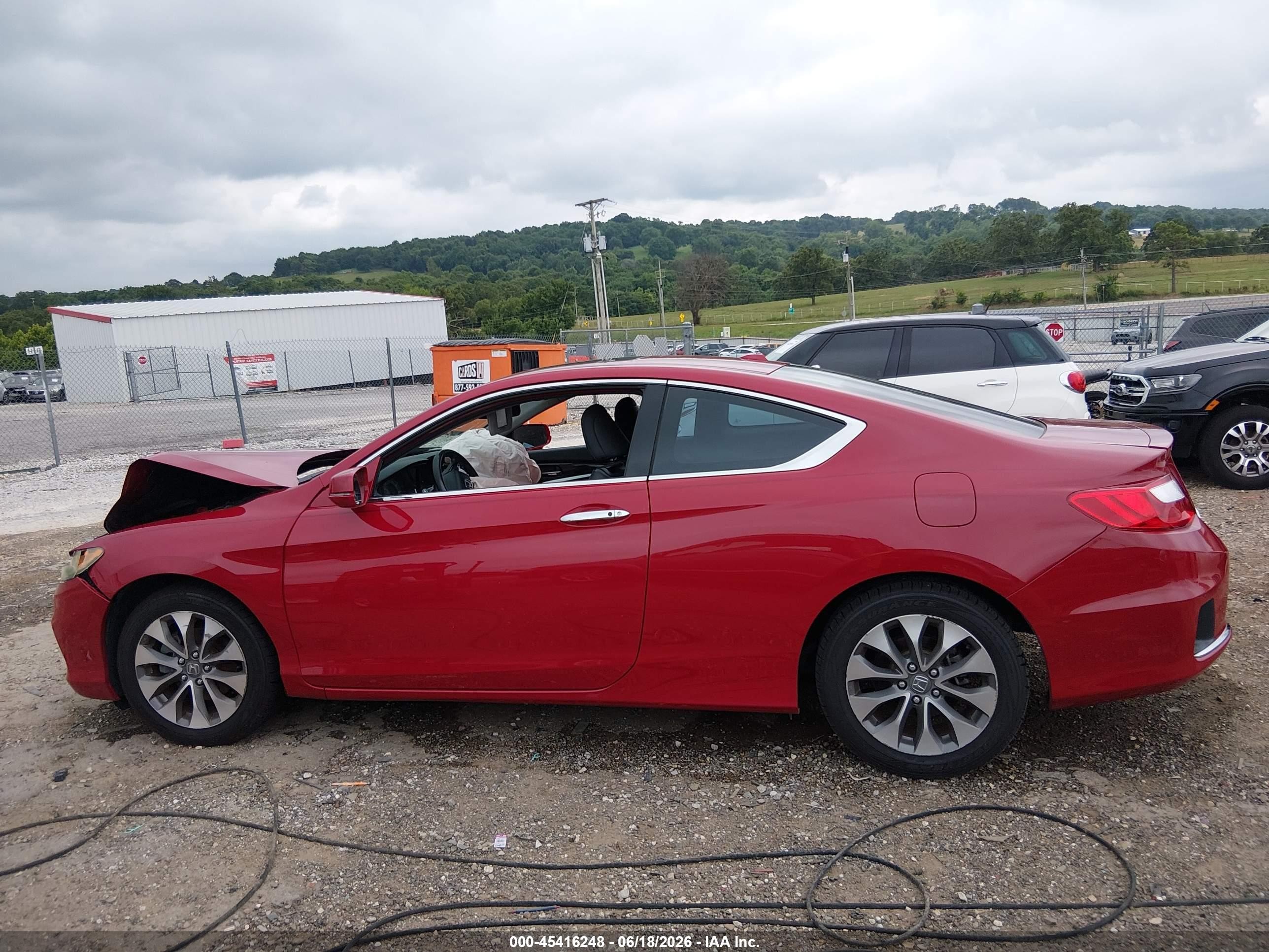 2015 Honda Accord Ex-l Red vin: 1HGCT1B87FA014477