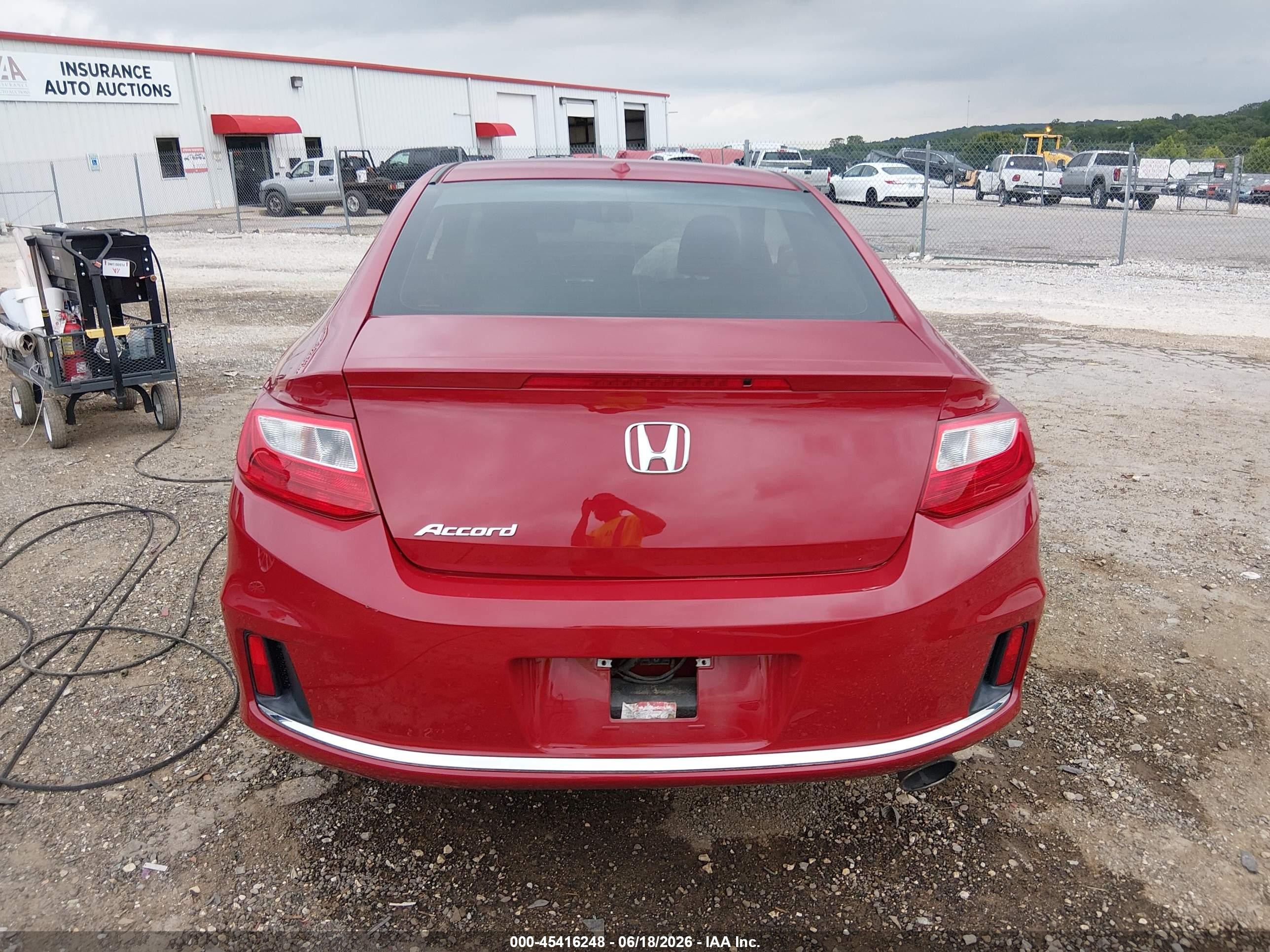 2015 Honda Accord Ex-l Red vin: 1HGCT1B87FA014477