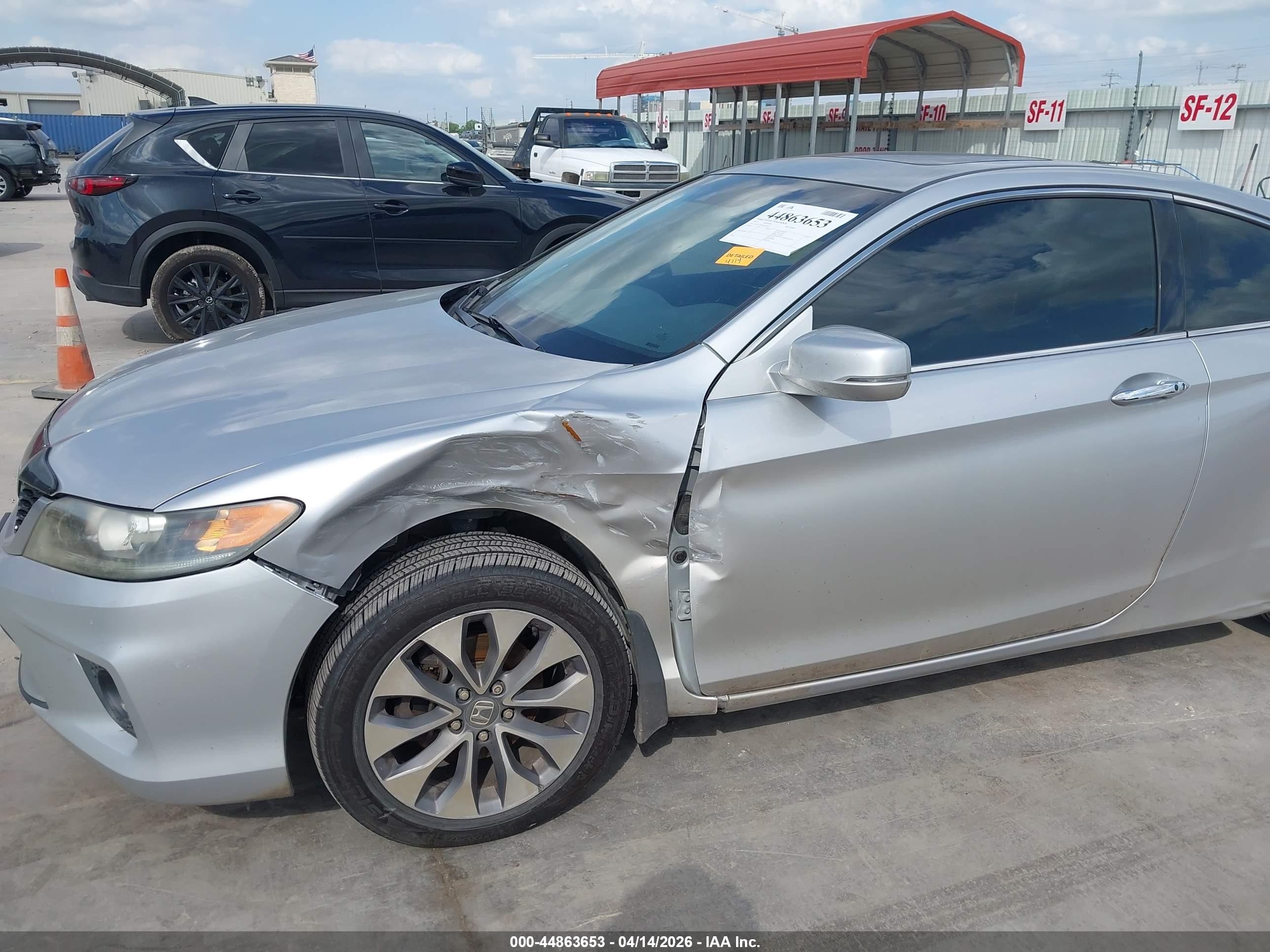 2013 Honda Accord Ex-l Silver vin: 1HGCT1B88DA001671