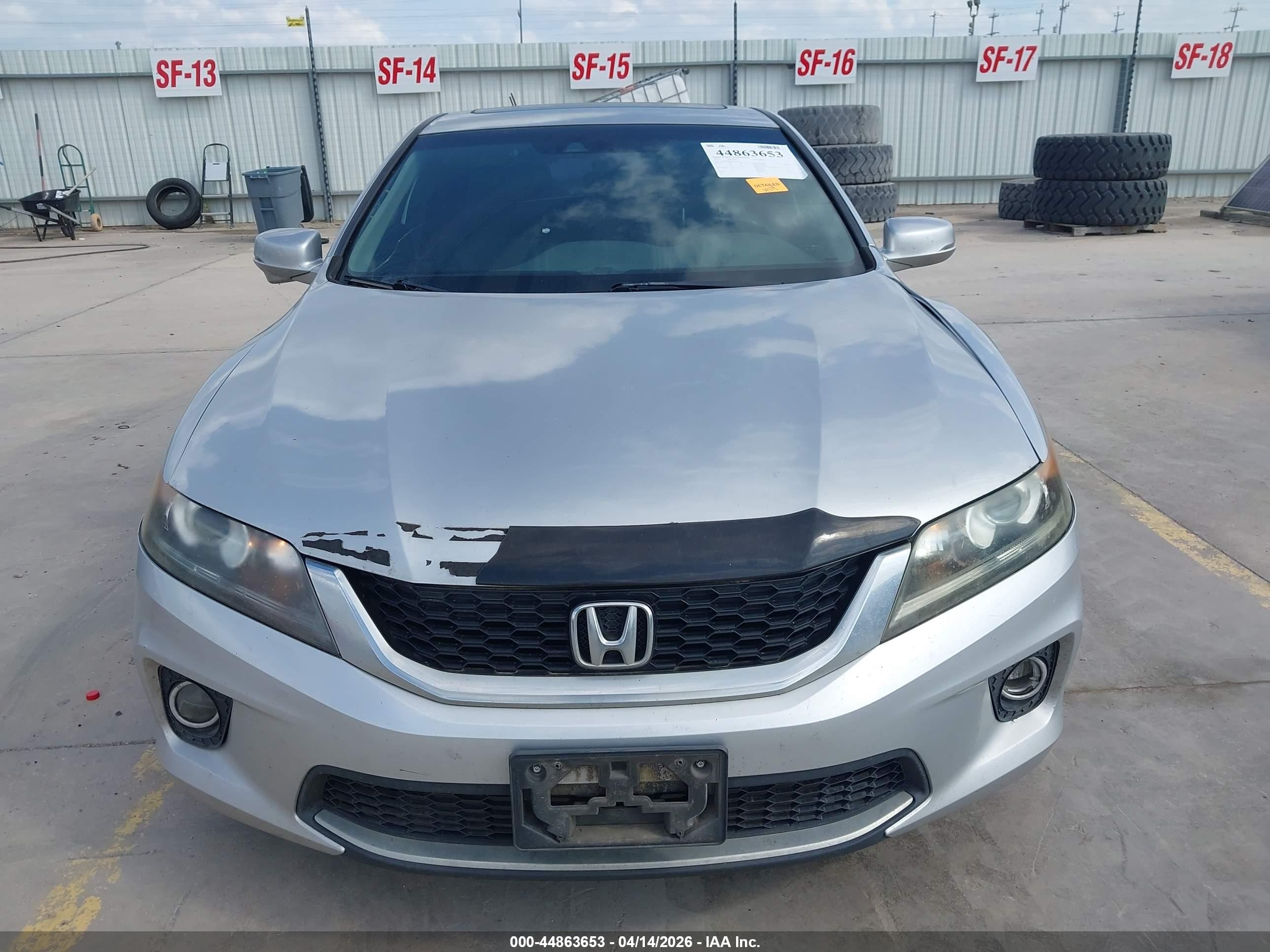 2013 Honda Accord Ex-l Silver vin: 1HGCT1B88DA001671