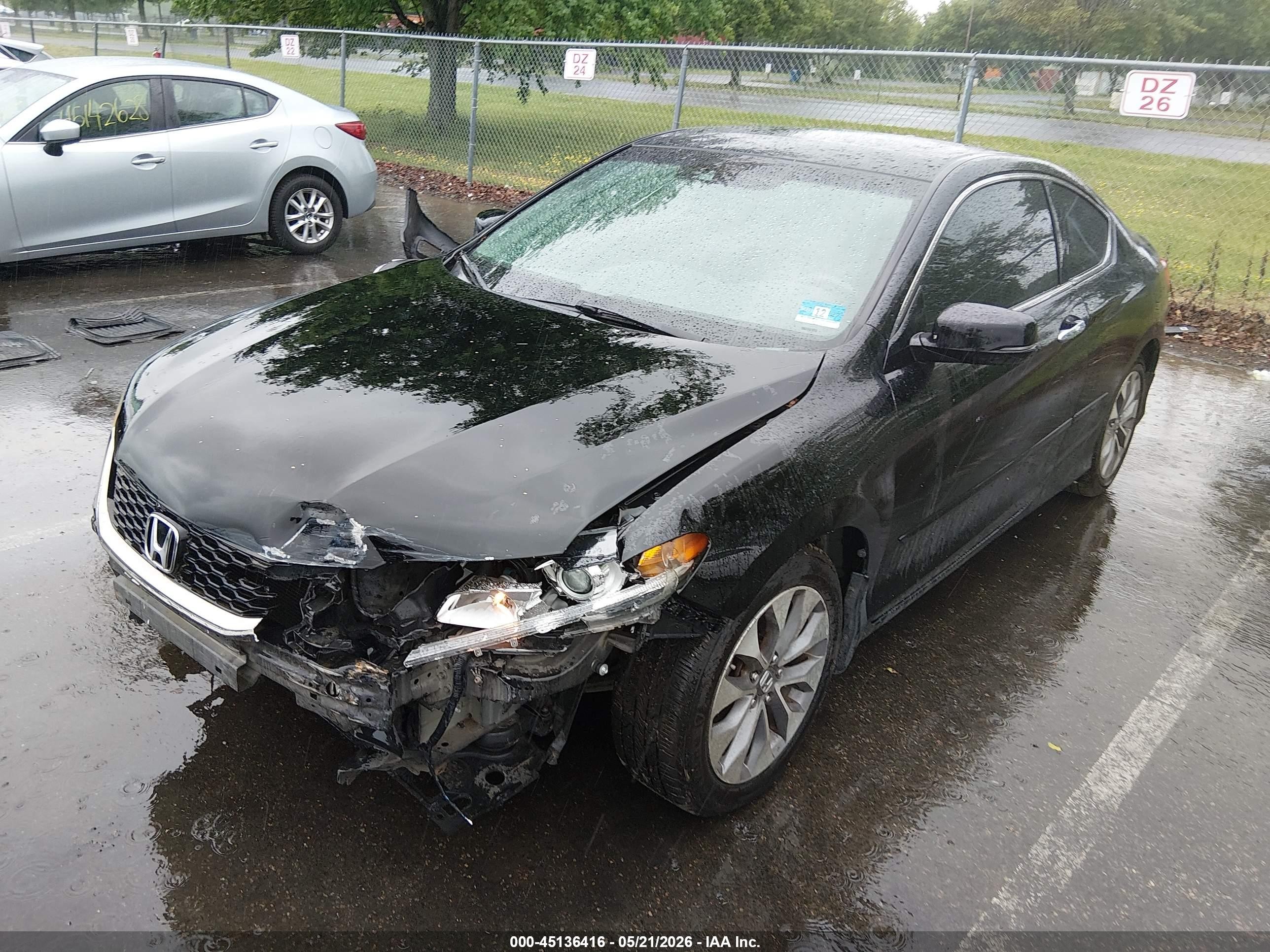 2013 Honda Accord Ex-l Black vin: 1HGCT1B88DA002240