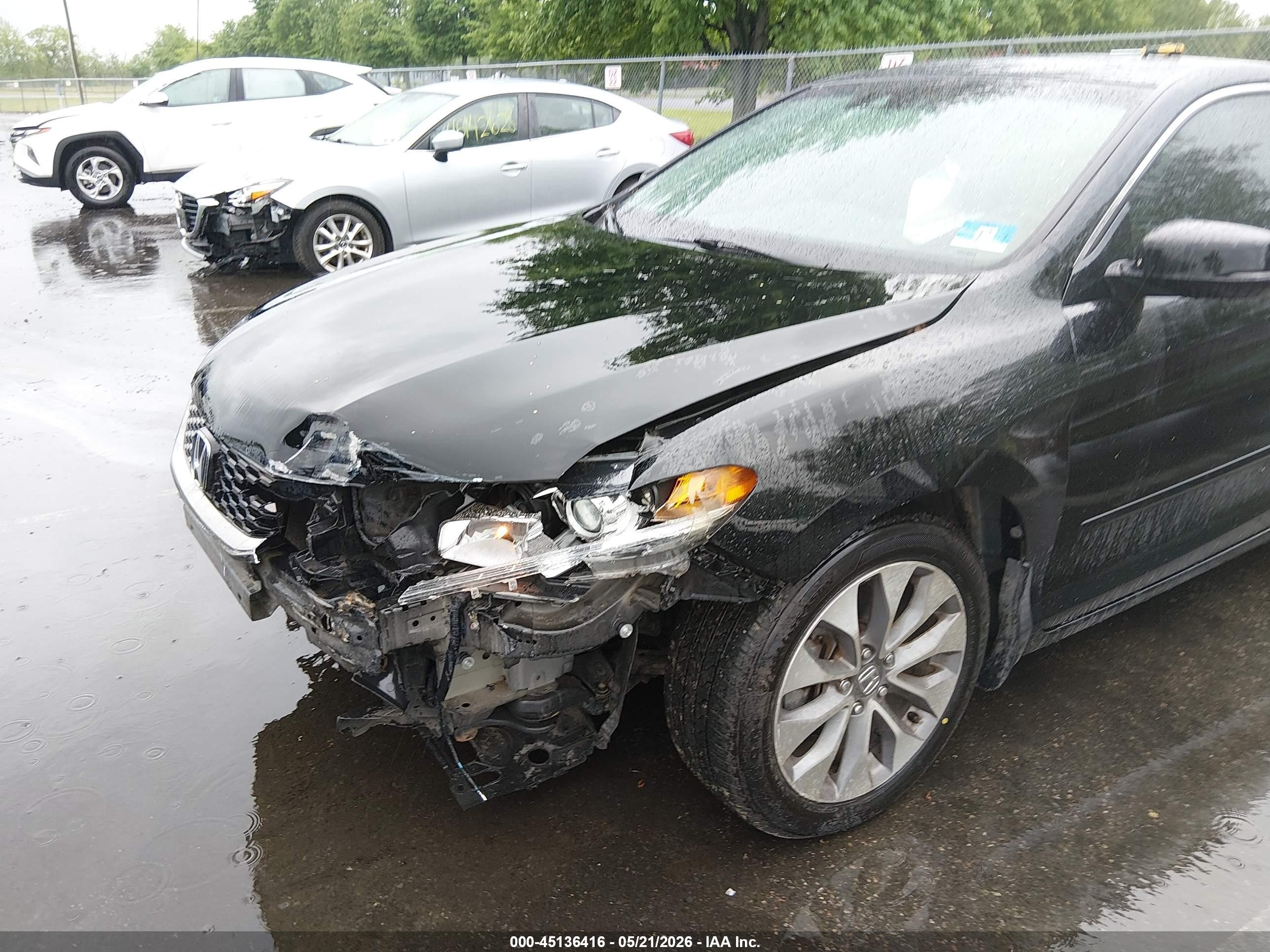 2013 Honda Accord Ex-l Black vin: 1HGCT1B88DA002240