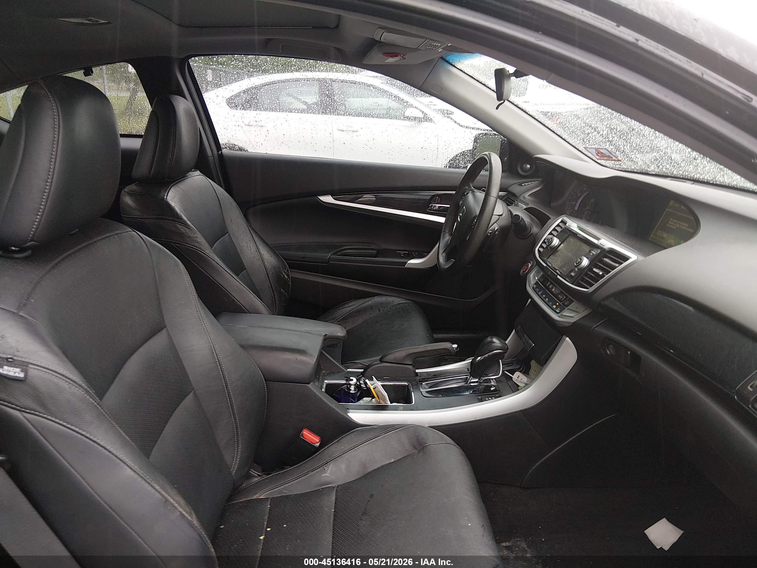 2013 Honda Accord Ex-l Black vin: 1HGCT1B88DA002240