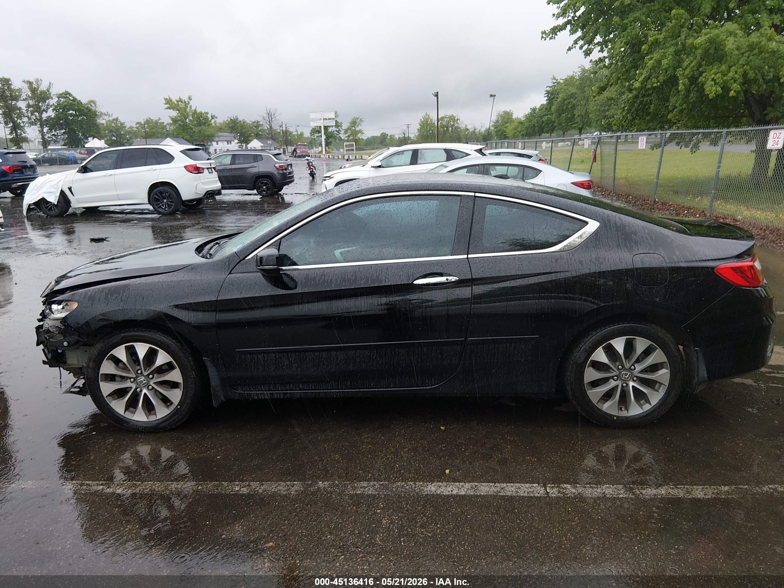 2013 Honda Accord Ex-l Black vin: 1HGCT1B88DA002240