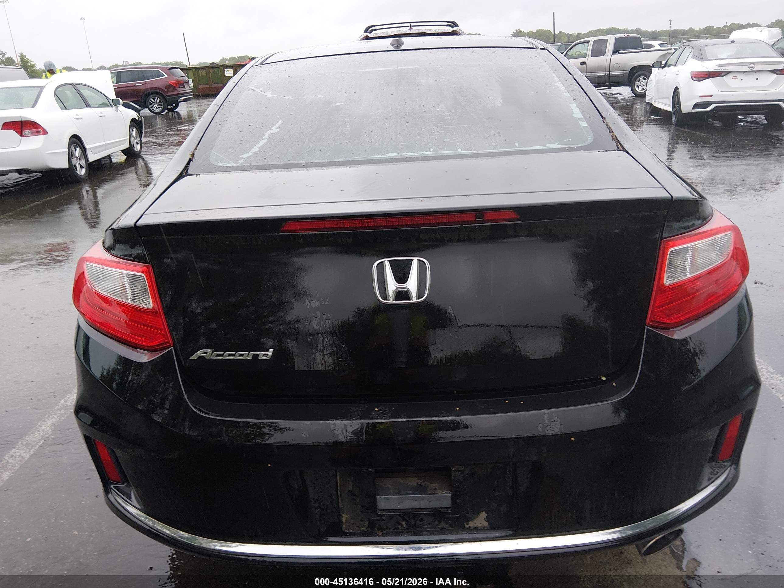 2013 Honda Accord Ex-l Black vin: 1HGCT1B88DA002240