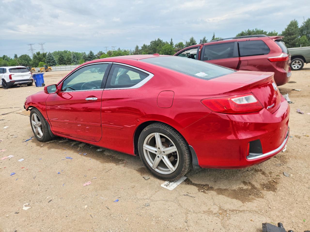 2013 Honda Accord Exl Red vin: 1HGCT1B88DA005252