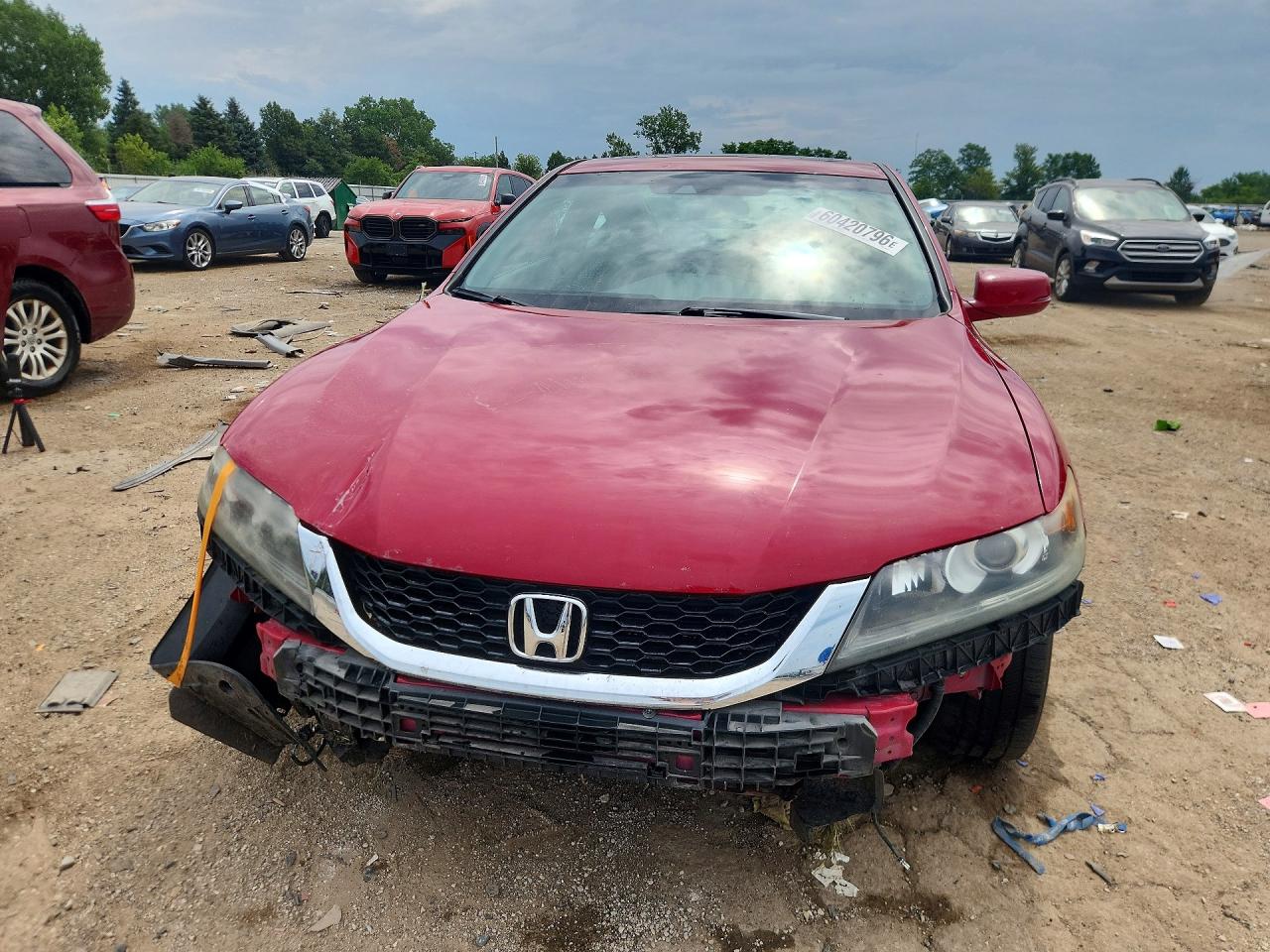 2013 Honda Accord Exl Red vin: 1HGCT1B88DA005252