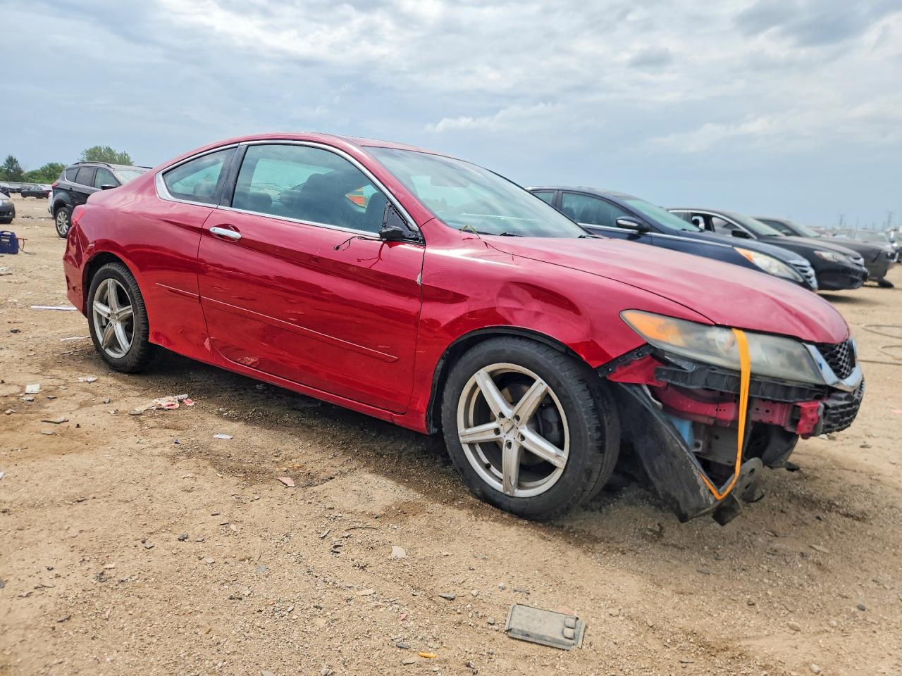 2013 Honda Accord Exl Red vin: 1HGCT1B88DA005252