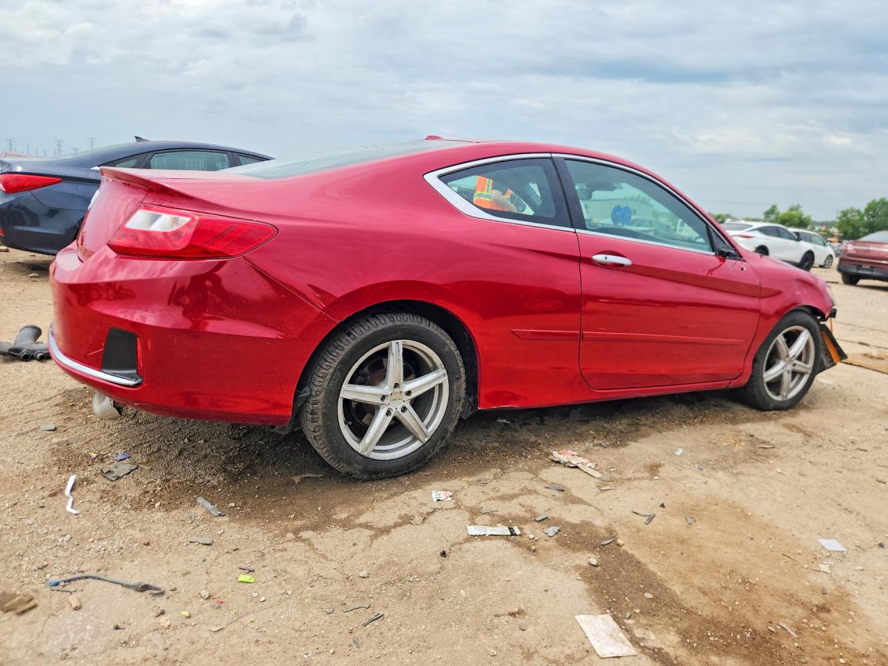 2013 Honda Accord Exl Red vin: 1HGCT1B88DA005252